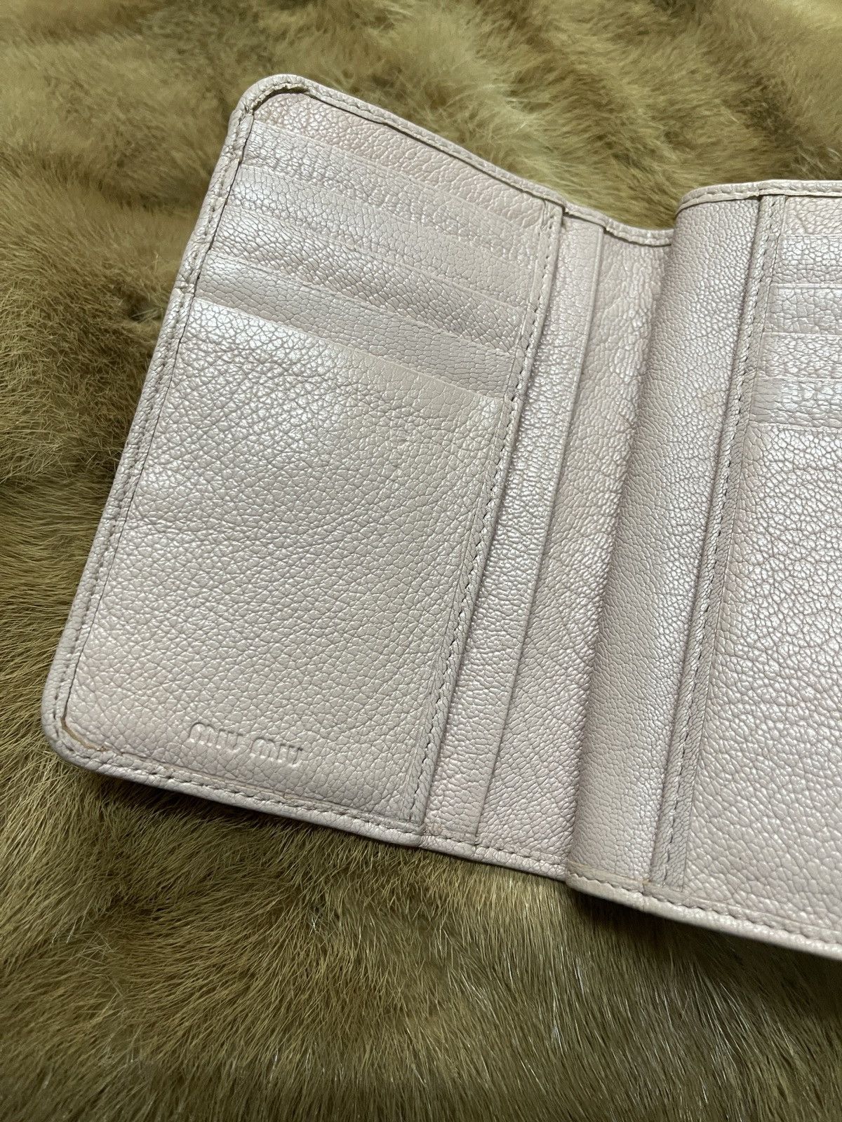 Miu Miu Miu Miu 198 Ribbon Tri-Fold Wallet Size ONE SIZE - 8 Thumbnail