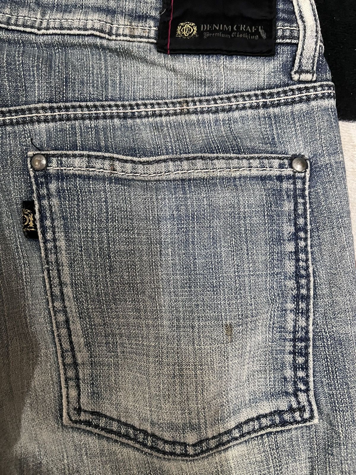 14th Addiction Vintage Denim Craft Flare Mudwash Ripped Distressed Denim Size US 31 - 11 Thumbnail