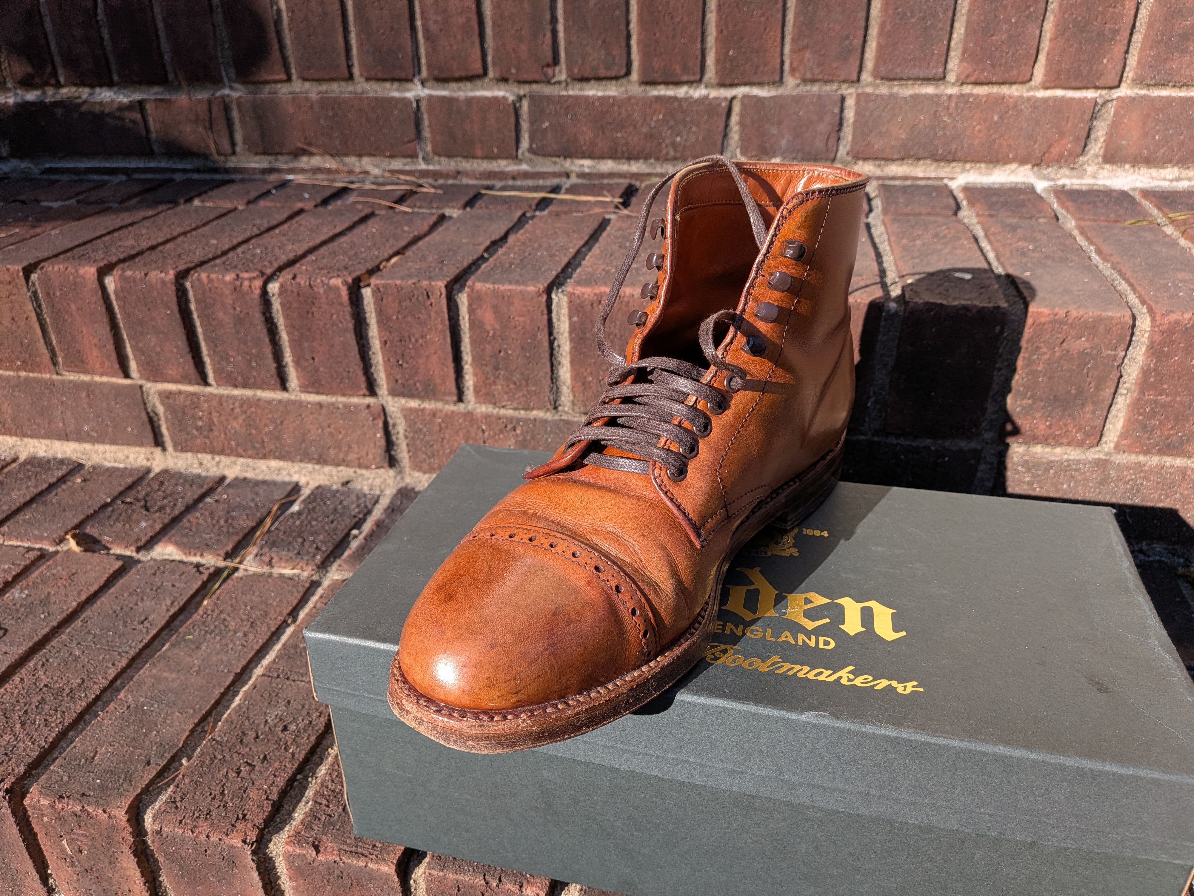 Alden × J.Crew Alden X J Crew Tan Captoe Boots Size US 7.5 / EU 40-41 - 9 Thumbnail