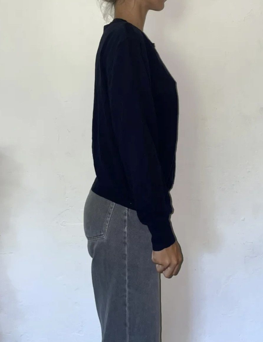 Dries Van Noten Dries Van Noten Navy Crewneck Pullover Size S / US 4 / IT 40 - 3 Thumbnail