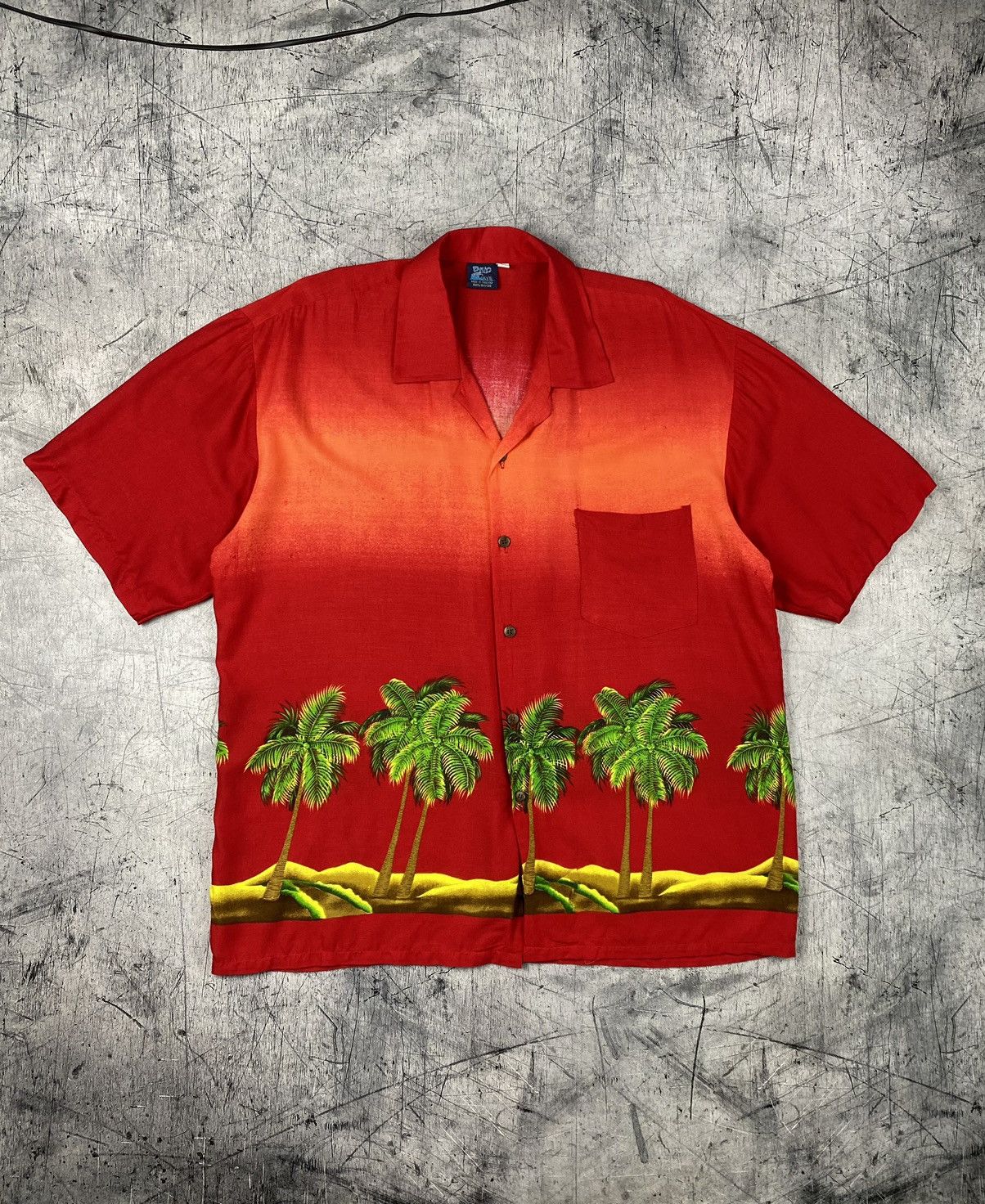 Other Vintage Blue Wave Hawaii Hawaiian Palm Shirt Size XL Size US XL / EU 56 / 4 - 2 Thumbnail
