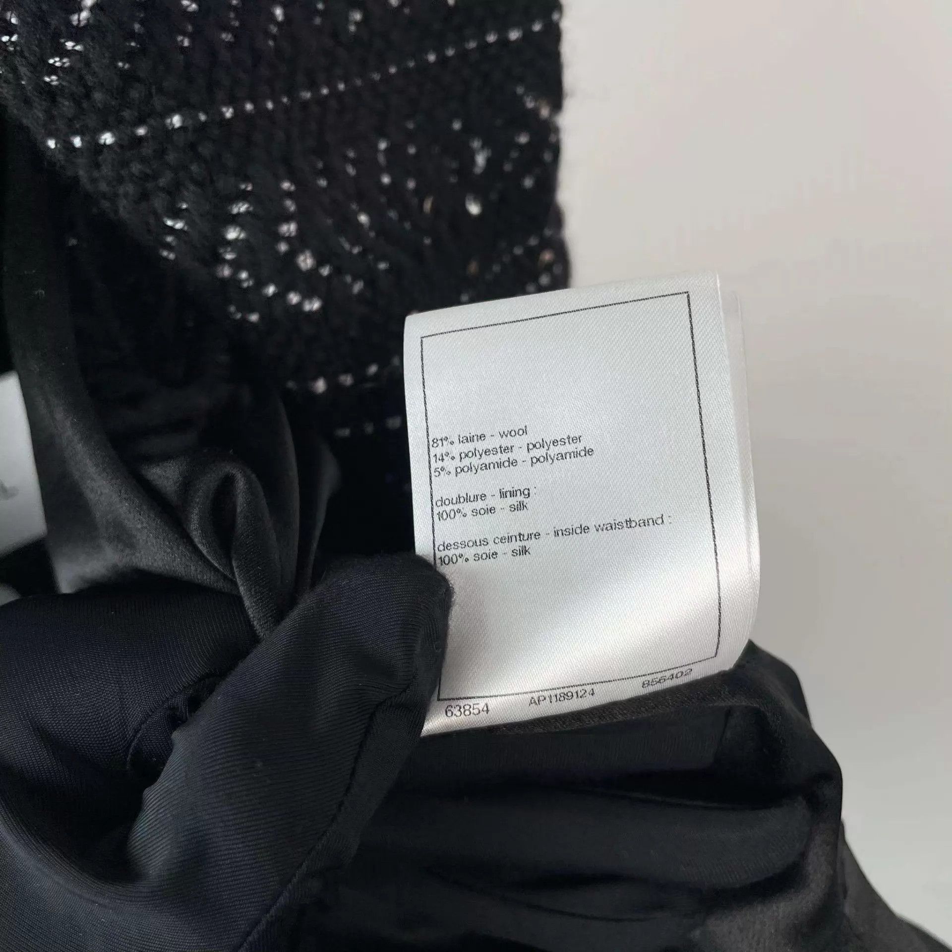 Chanel Chanel Sequin Tweed Vest 23A 34 Black/White/Silver Size XS / US 0-2 / IT 36-38 - 9 Thumbnail