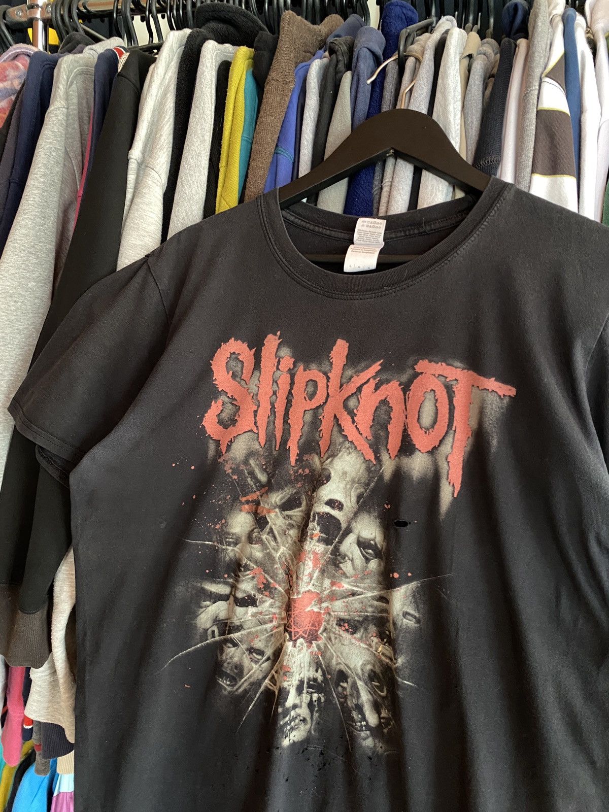 Slipknot VINTAGE SLIPKNOT FADED DISTRESSED T-SHIRT 2000s Size US L / EU 52-54 / 3 - 2 Thumbnail