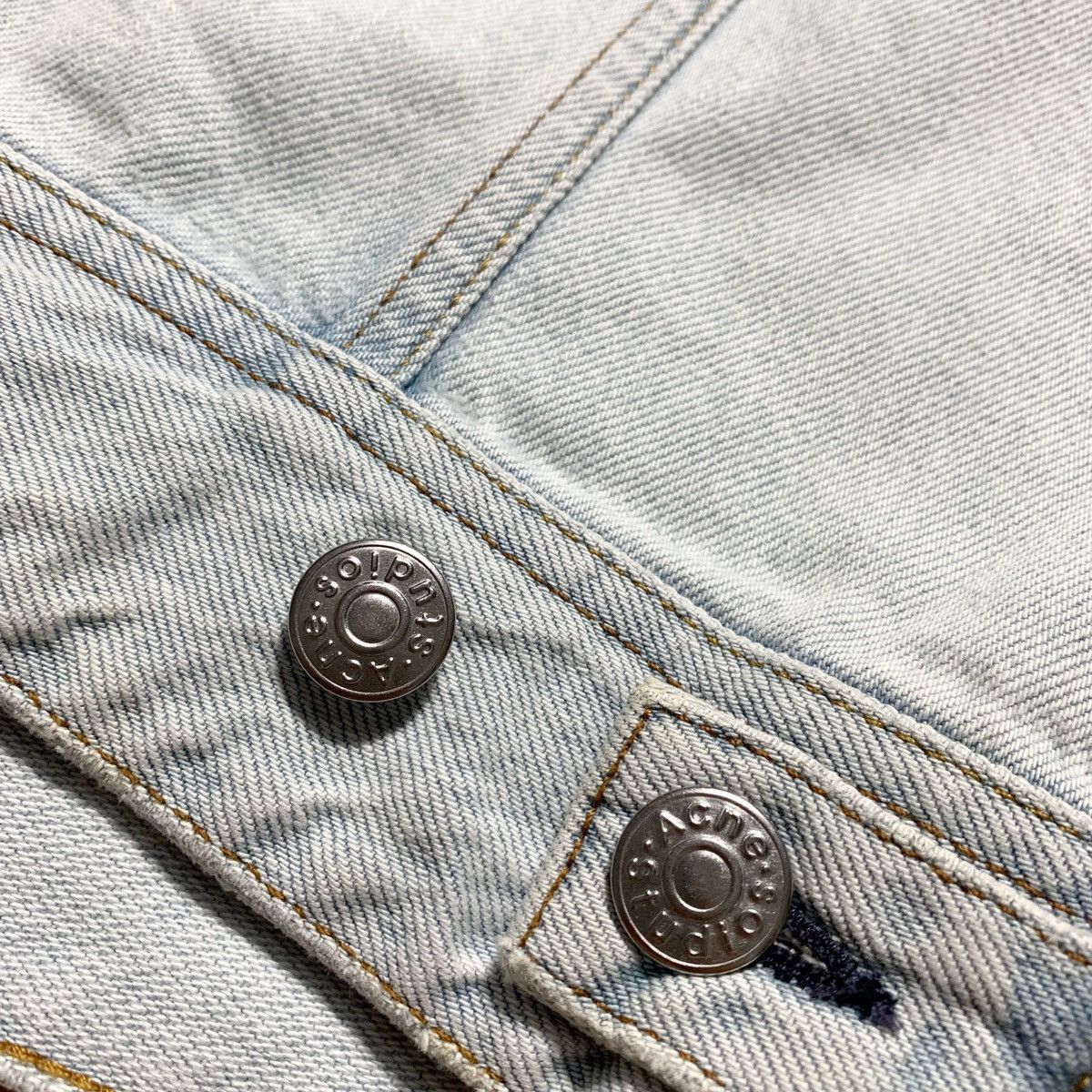 Acne Studios Acne Studios Bla Konst Cliff LT Blue Denim Jacket Size S / US 4 / IT 40 - 13 Thumbnail
