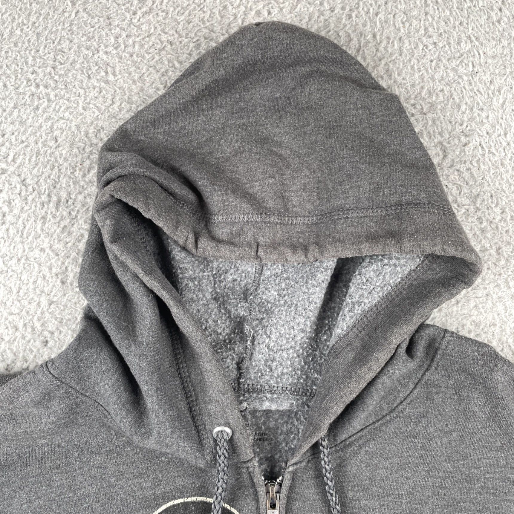 Hanes Disney Hanes Men’s Small Zip Up Hoodie Mickey Mouse Graphic Gray S Size US S / EU 44-46 / 1 - 3 Thumbnail