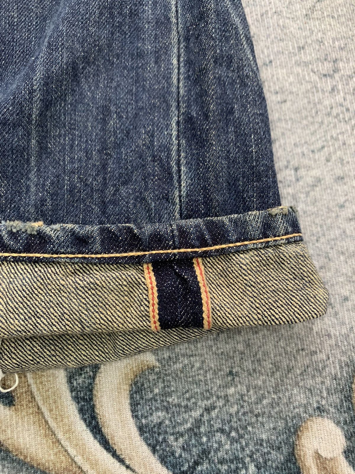 Self Edge Nice Sifury Copper Riveted Selvedge Denim Pant Made in Japan Size US 31 - 7 Thumbnail