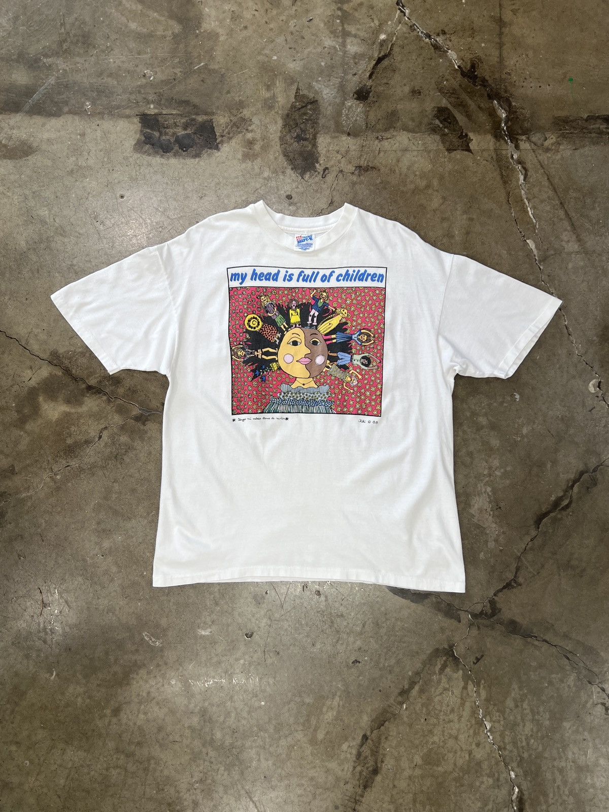 Vintage Vintage 1988 Head is Full of Children Kiki Art Tee XL Size US XL / EU 56 / 4 - 2 Thumbnail