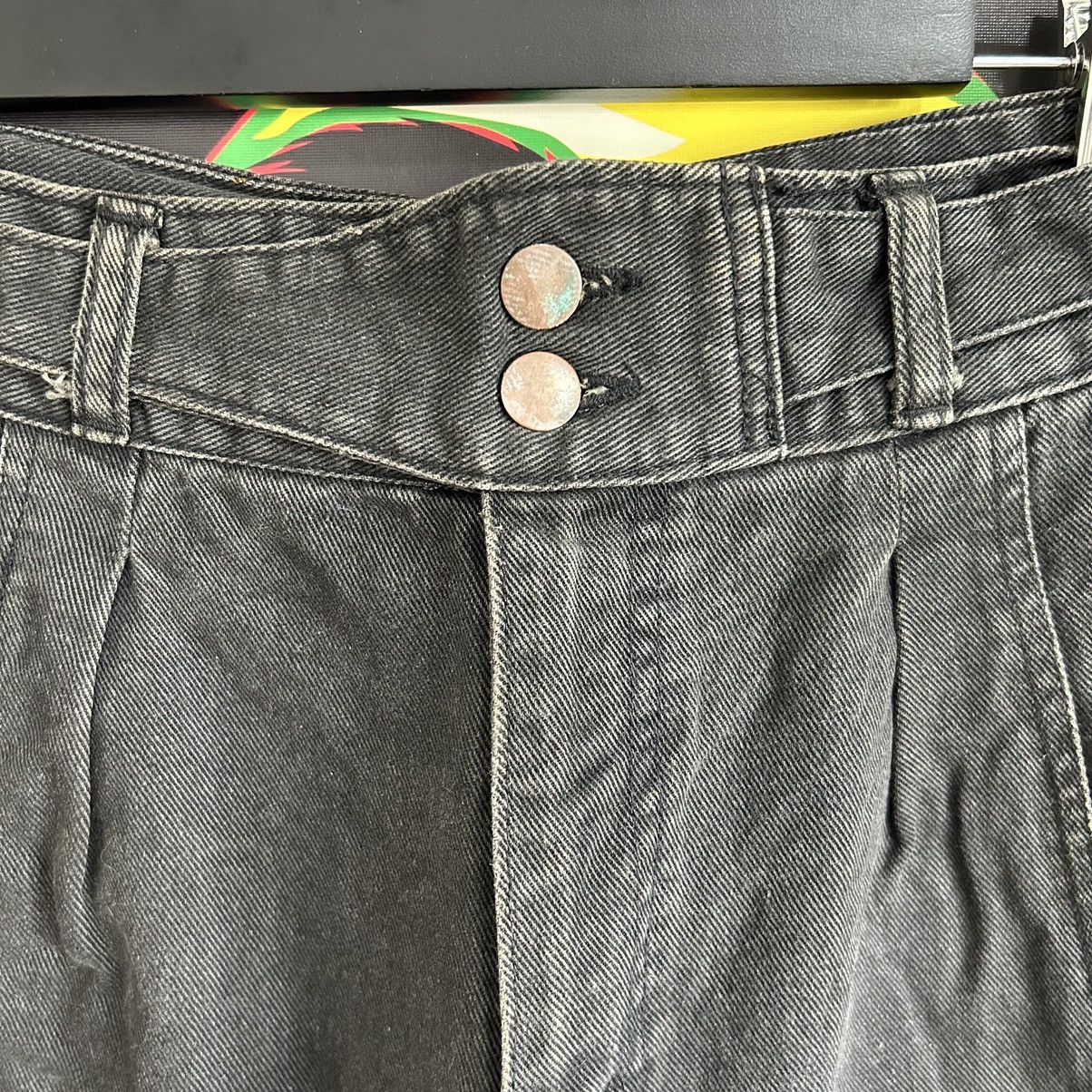 Japanese Brand Vintage Sanjego Faded Black Baggy Jeans Size US 29 - 4 Thumbnail