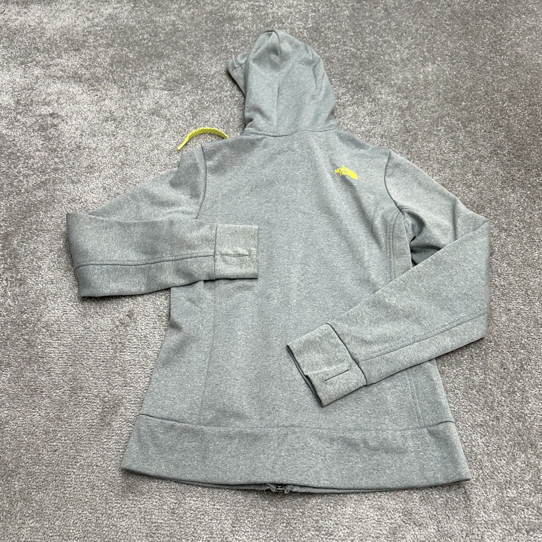 The North Face The North Face Full Zip Hoodie Women Small Gray Yellow Graphic Casual Womens Size S / US 4 / IT 40 - 2 Thumbnail