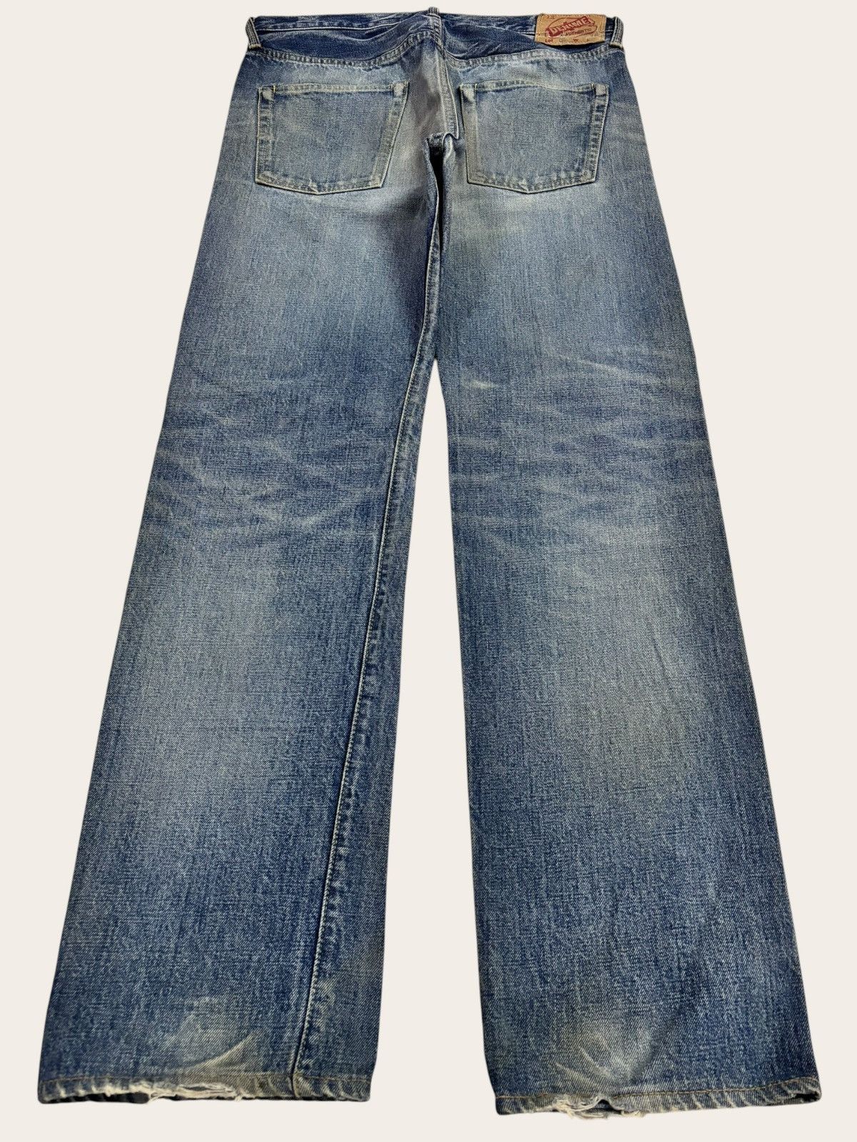 Denime 80s Japan Denime Selvedge Distress Jeans Size US 31 - 3 Thumbnail