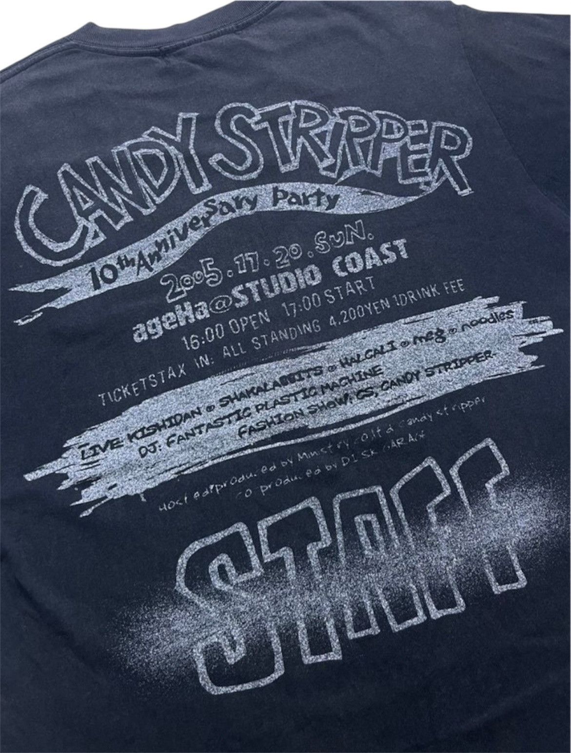 Japanese Brand Vintage 2000’s Candy Stripper Sun Faded Tee Size US M / EU 48-50 / 2 - 4 Thumbnail