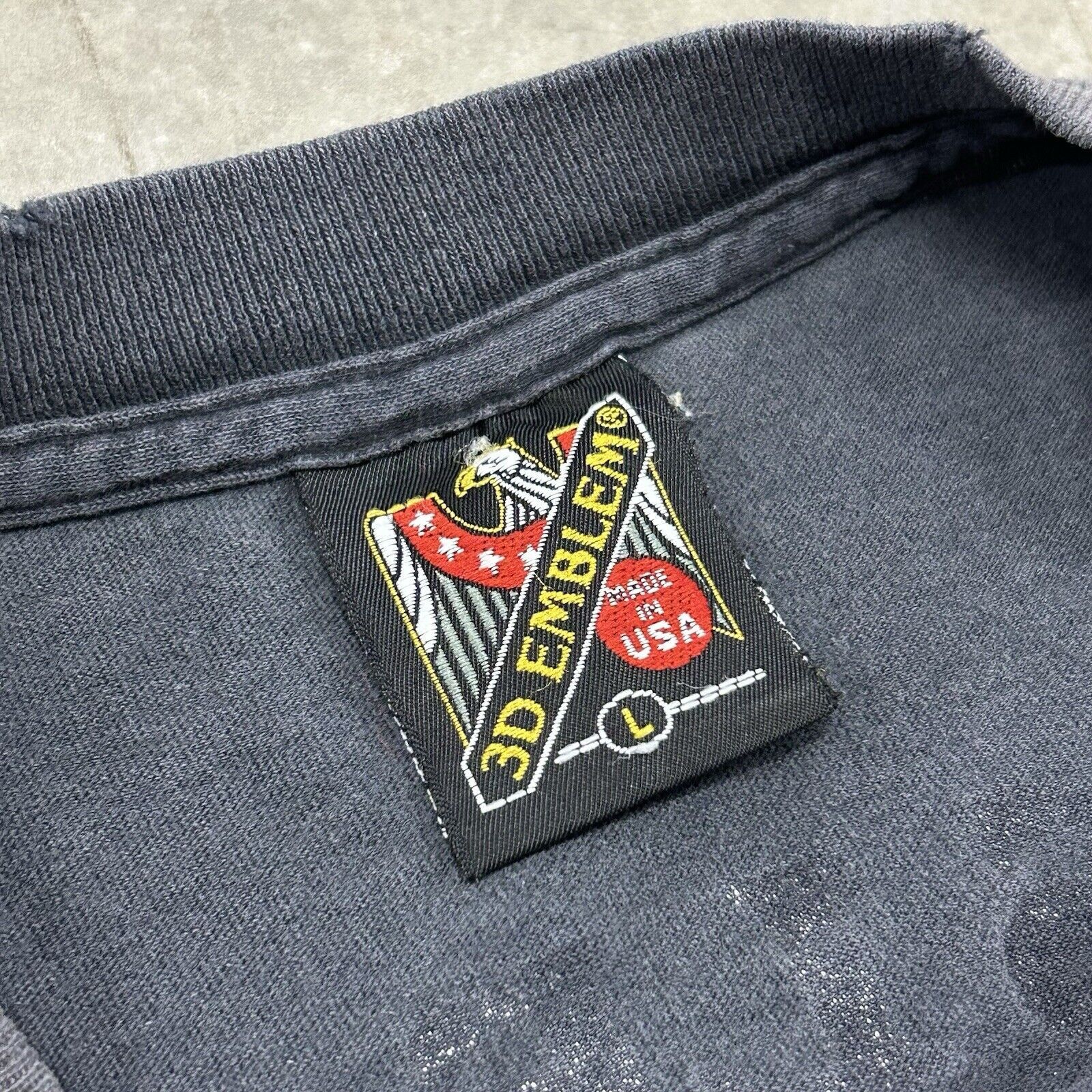 Harley Davidson Vintage 80s 3D Emblem Harley Davidson Biker Faded T Shirt Size US L / EU 52-54 / 3 - 9 Thumbnail