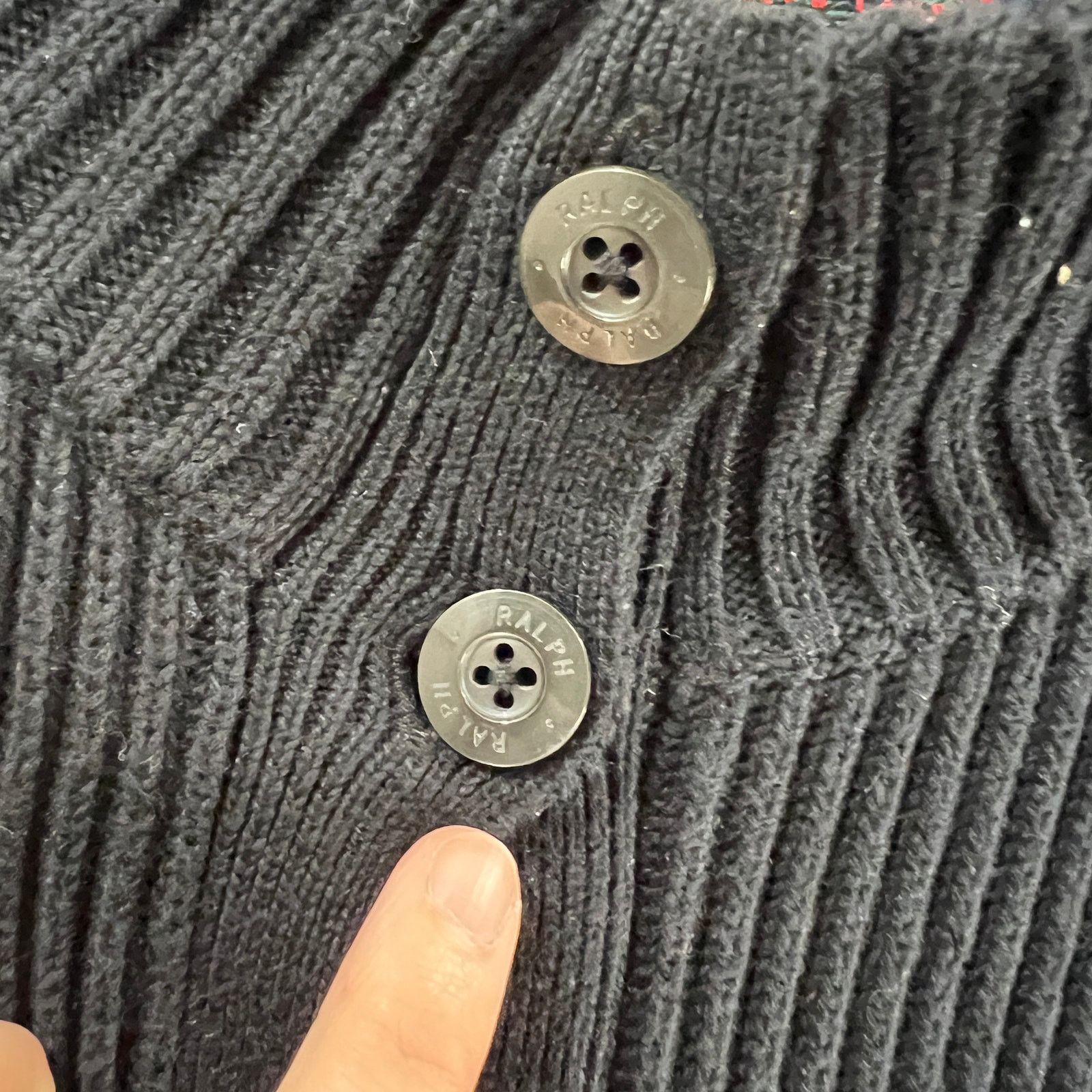 Ralph Lauren Ralph Lauren 100% Cotton Black Size L Knit Ribbed Size L / US 10 / IT 46 - 10 Thumbnail
