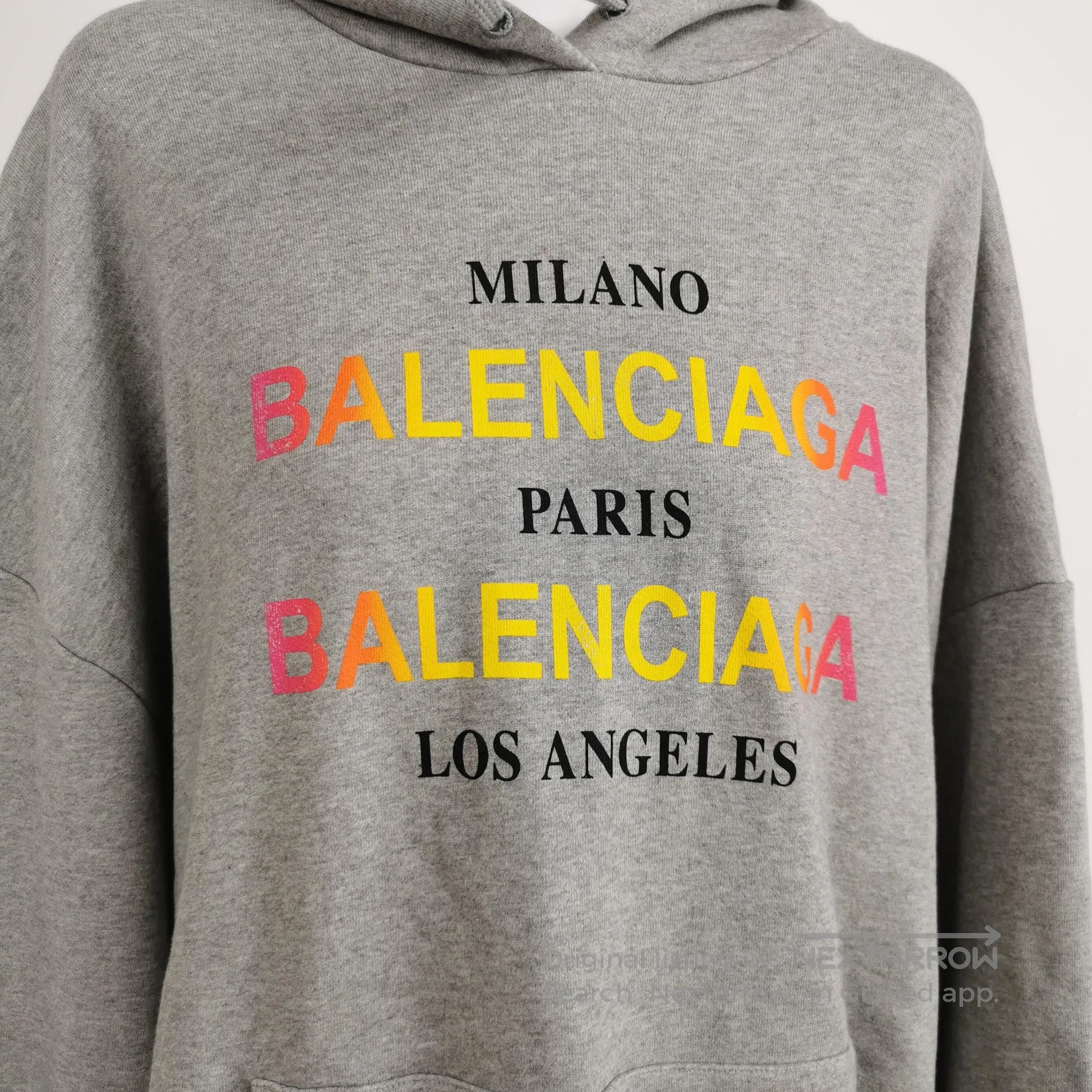 Balenciaga Balenciaga M Size Logo Print Cotton Hoodie. Size M / US 6-8 / IT 42-44 - 3 Thumbnail