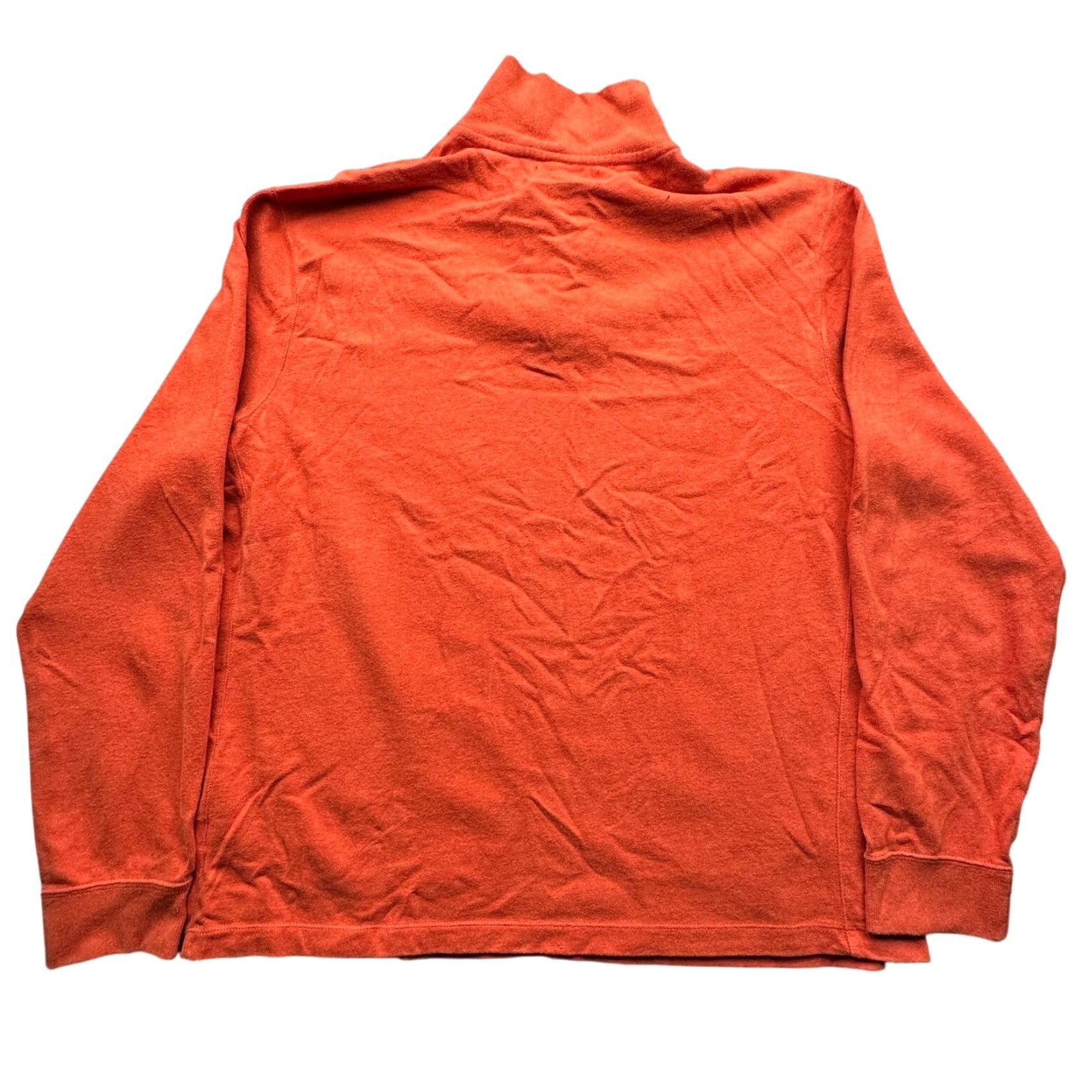 Polo Ralph Lauren Polo by Ralph Lauren 1/4 Zip Orange Pullover Sweater Men XL Ribbed Pony Logo Red Shirt Size US XL / EU 56 / 4 - 2 Thumbnail
