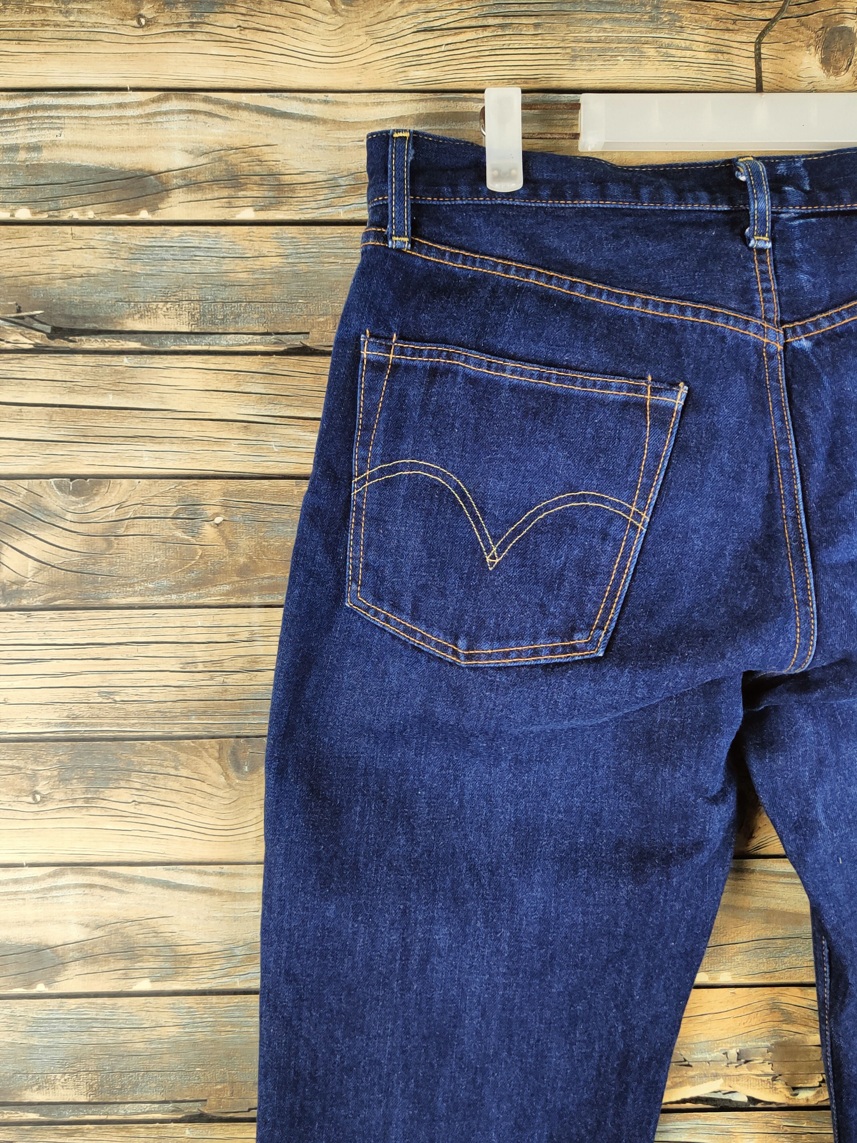 Levi's 502 Levi's Dark Blue selvage denim Jeans #S2888 Size US 34 / EU 50 - 8 Thumbnail
