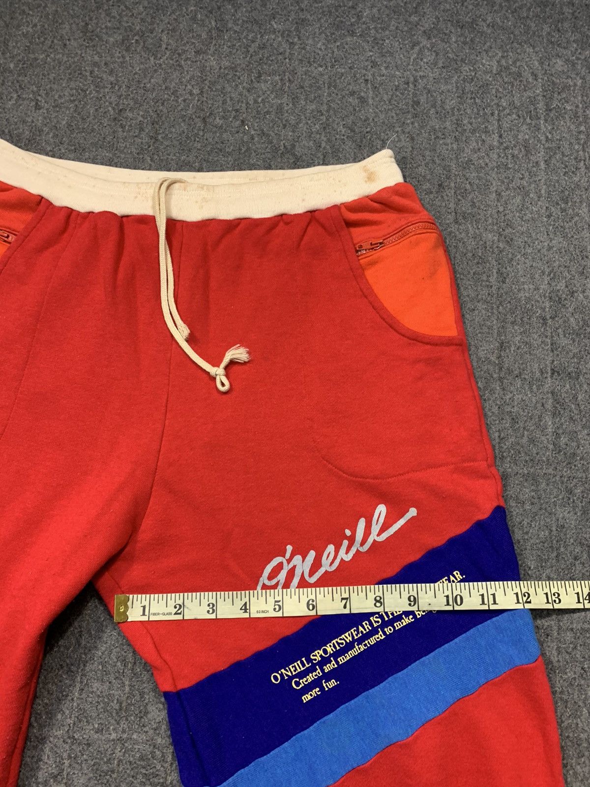 O'Neill 80s Oneill Sportswear Jogger Sweatpant Unisex Size US 30 / EU 46 - 15 Thumbnail