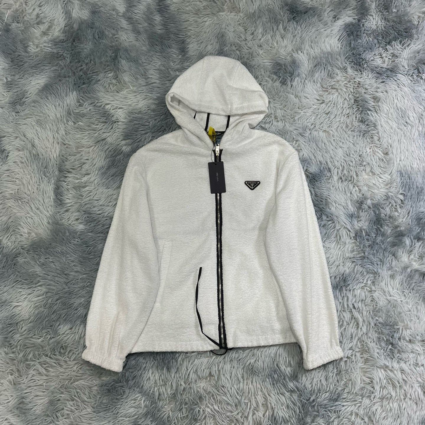 Prada Prada Logo Terry Zip Up Jacket Size 36 Size XS / US 0-2 / IT 36-38 - 1 Thumbnail