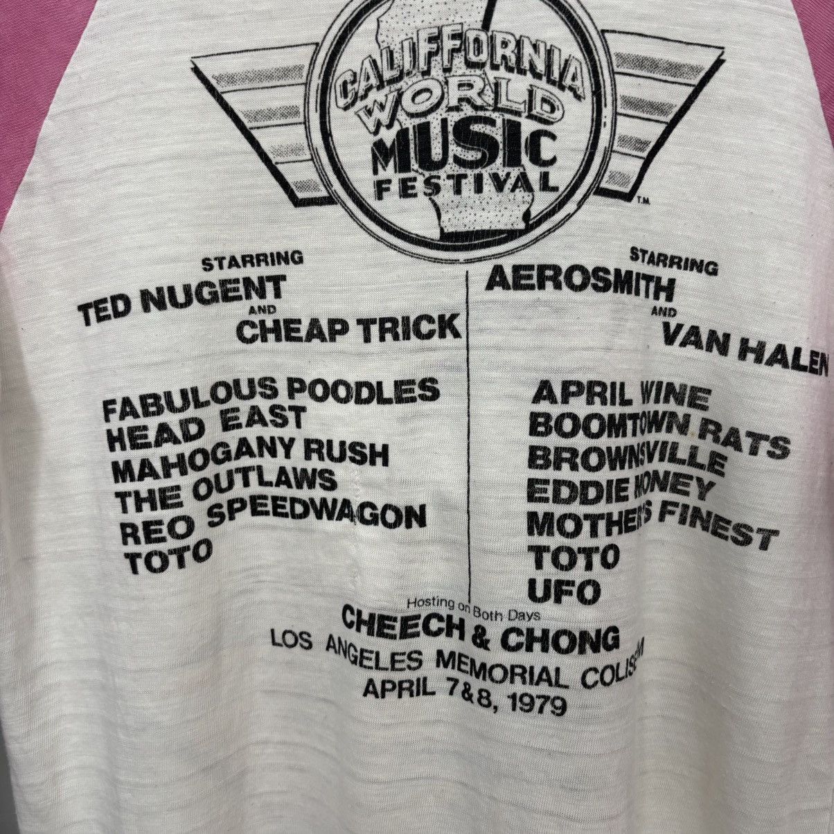 Band Tees Vintage 70’s California World Music Festival Shirt Size US S / EU 44-46 / 1 - 5 Thumbnail