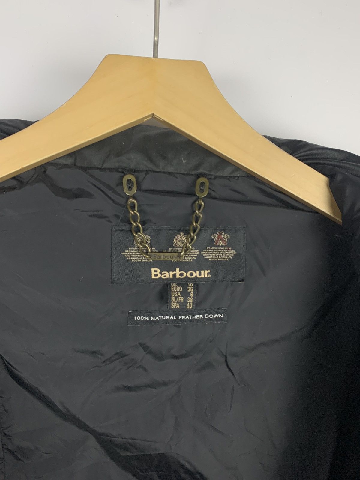 Barbour Vintage Barbour Nation Down Jacket Women’s Size UK 10 Black Size M / US 6-8 / IT 42-44 - 7 Thumbnail