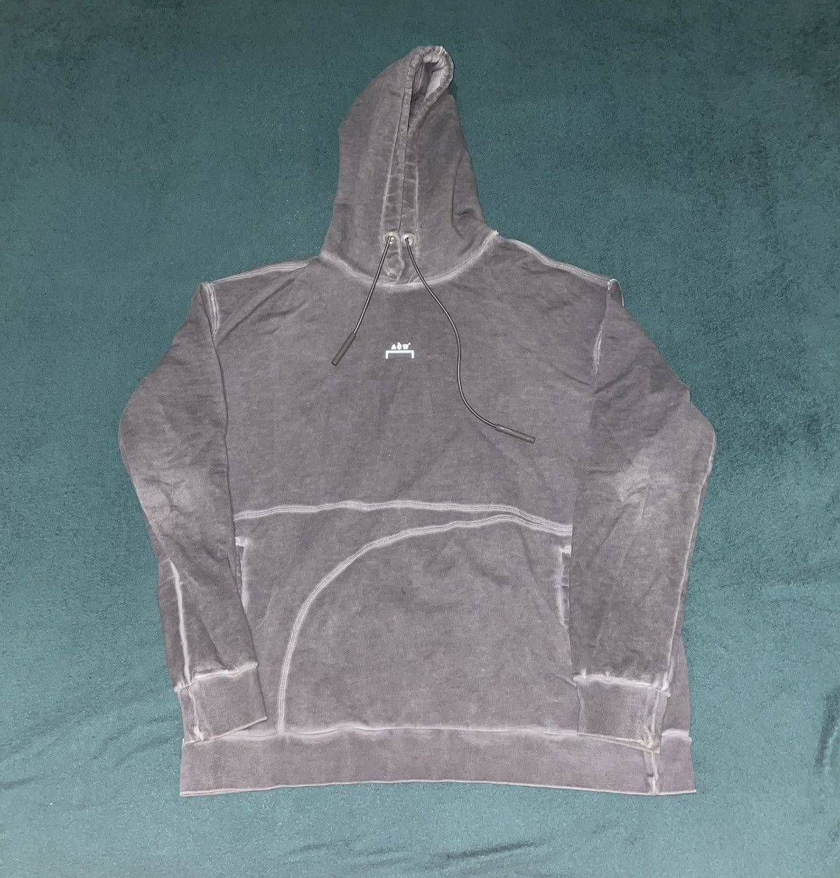 image of A Cold Wall A-Cold-Wall Grey Reflective Hoodie, Men's (Size Small)