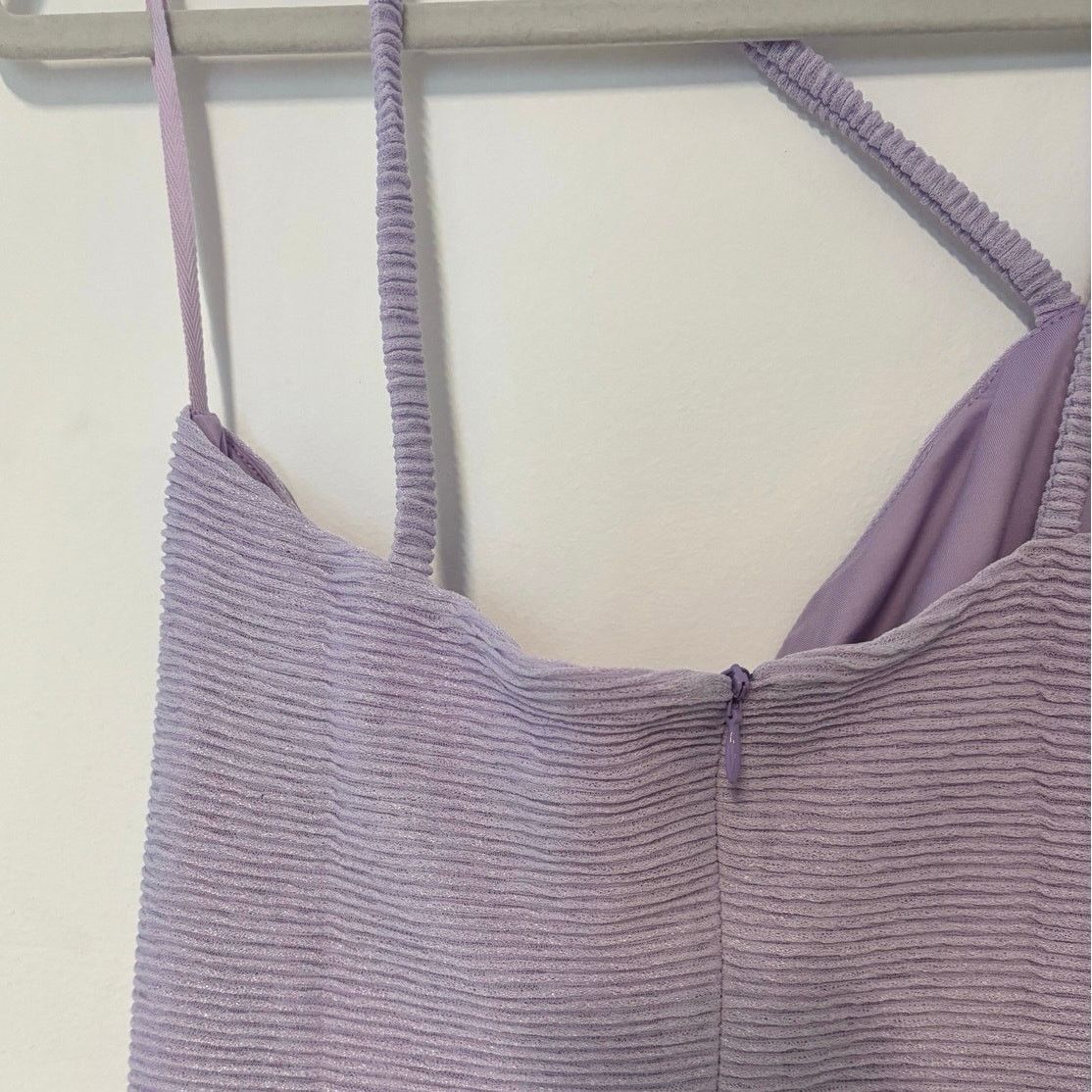 REVOLVE NWT RUMER Penelope Rib Body-con Minidress Lilac Size Large Size L / US 10 / IT 46 - 9 Thumbnail
