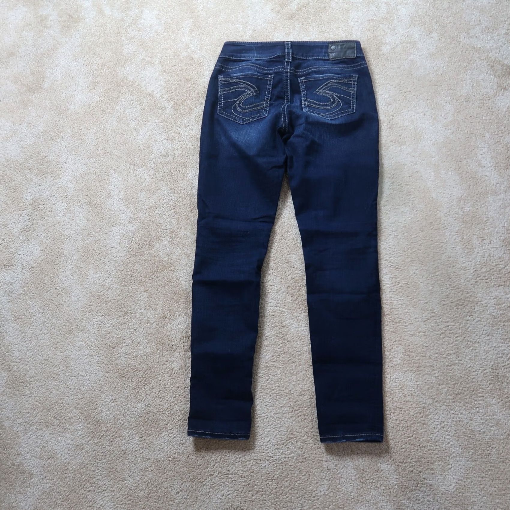 Silver Jeans Co. Silver Jeans Suki Skinny Jeans Women's 27x31 Blue Stretch Denim Pants Size 27" / US 4 / IT 40 - 7 Thumbnail