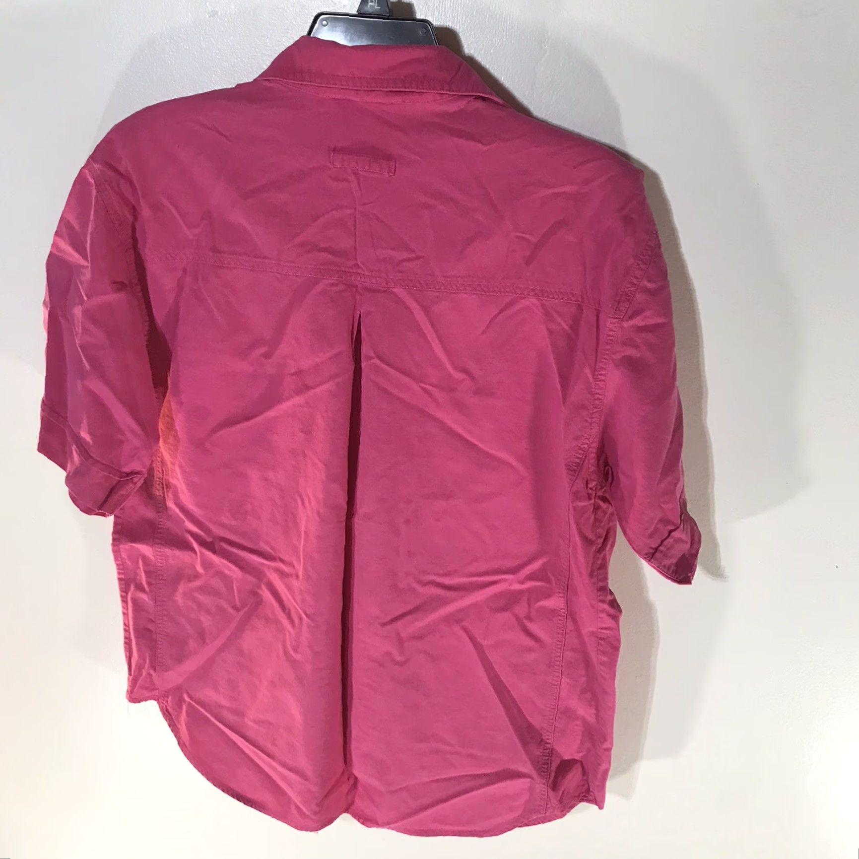 Pinko VINTAGE Clementine Button-Up Shirt Womens Medium Pink Casual Lightweight Short Sleeve Size M / US 6-8 / IT 42-44 - 3 Thumbnail
