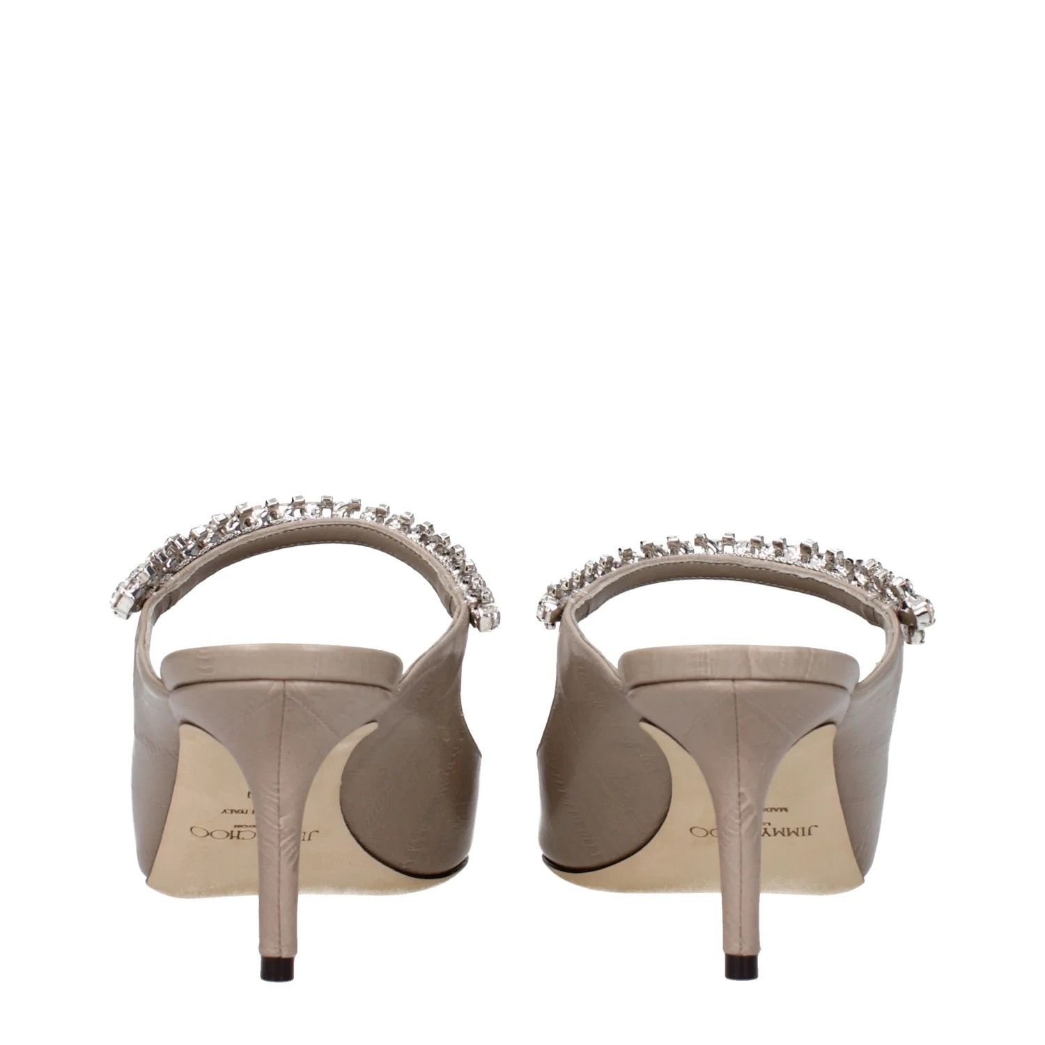Jimmy Choo ob1o1e1124 Leather Sandals in Grey Size US 9 / IT 39 - 5 Thumbnail