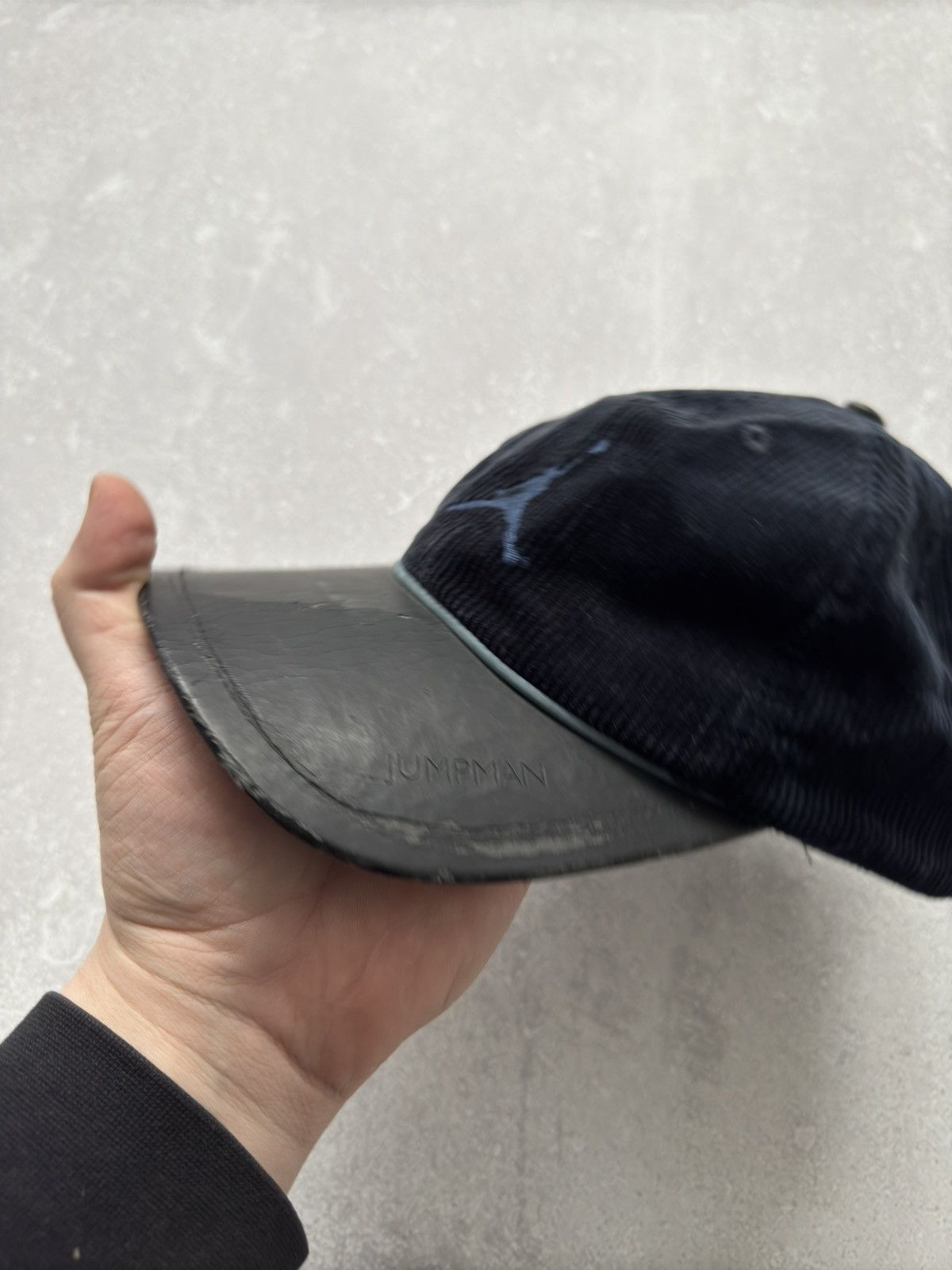 Jordan Brand × Vintage Vintage Jordan Jumpman Velvet Leather Cap Logo Hats USA Size ONE SIZE - 9 Thumbnail