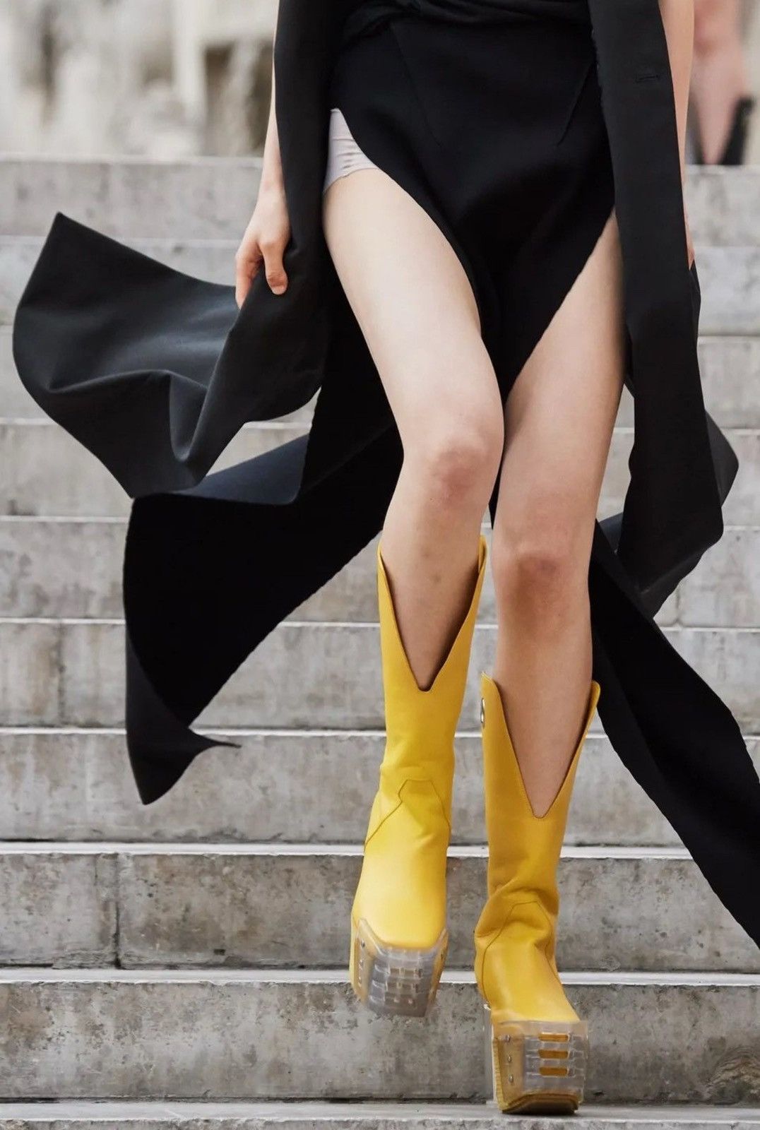 Rick Owens SS20 Rick Owens UNRELEASED SAMPLE Banana Cowboy Kiss Heels Size US 8 / EU 41 - 7 Thumbnail