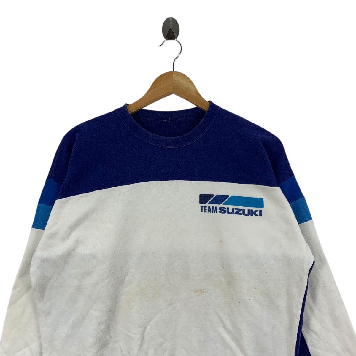 Vintage Vintage 90s TEAM SUZUKI Racing Formula One F1 Sweatshirt Size US L / EU 52-54 / 3 - 4 Thumbnail