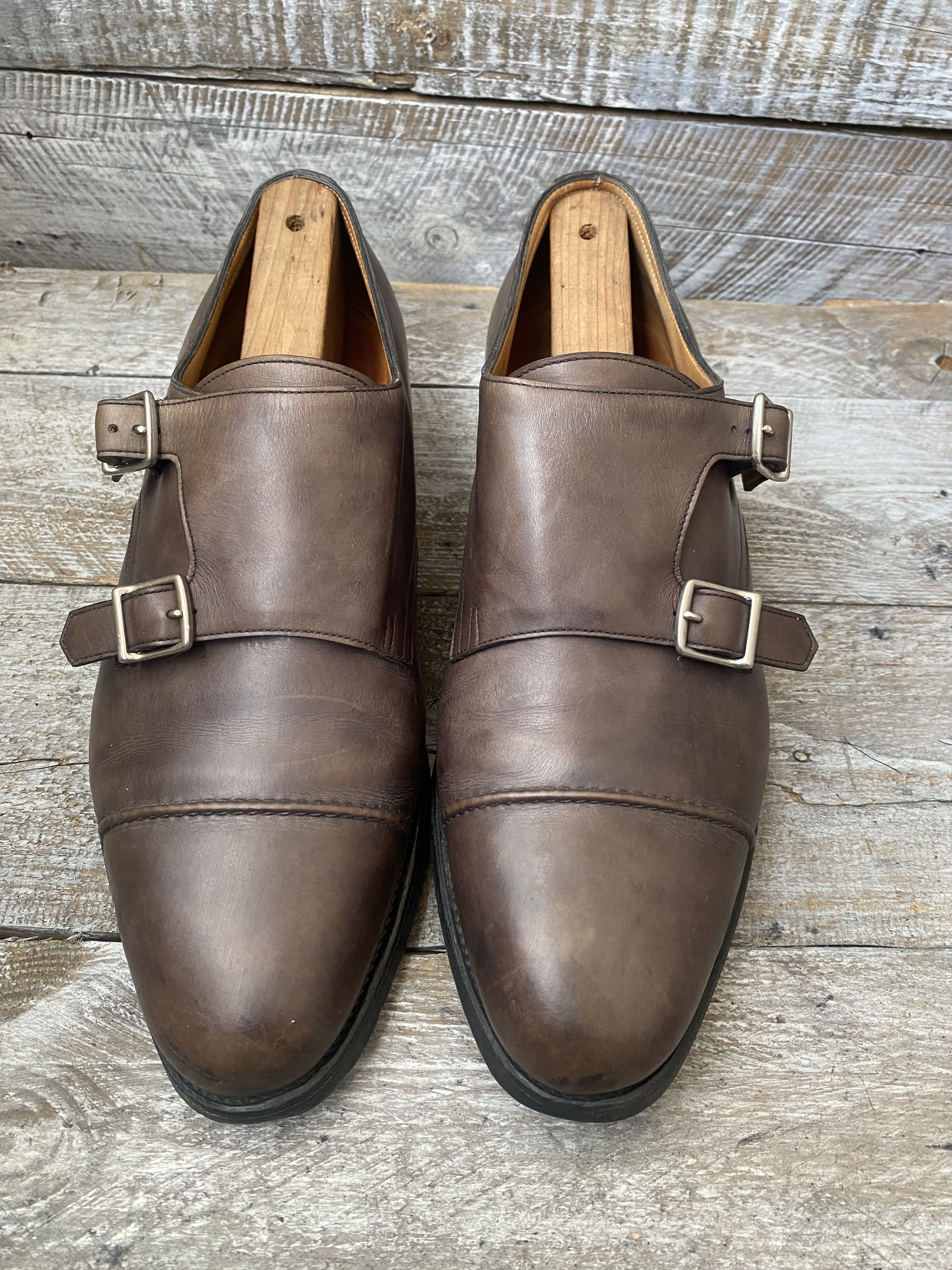 Designer × John Lobb John lobb william ii double monk strap leather boots Uk7EE Size US 8 / EU 41 - 2 Thumbnail