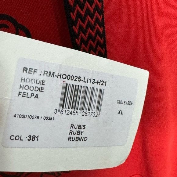 Lanvin Lanvin Curb Hoodie Sweatshirt Ruby Red Men’s XL. Size US XL / EU 56 / 4 - 3 Thumbnail