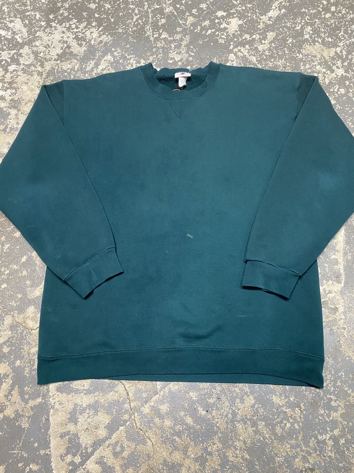 Vintage Vintage Pro Spirit Blank Green Pullover Crewneck Sweatshirt Size US L / EU 52-54 / 3 - 6 Thumbnail