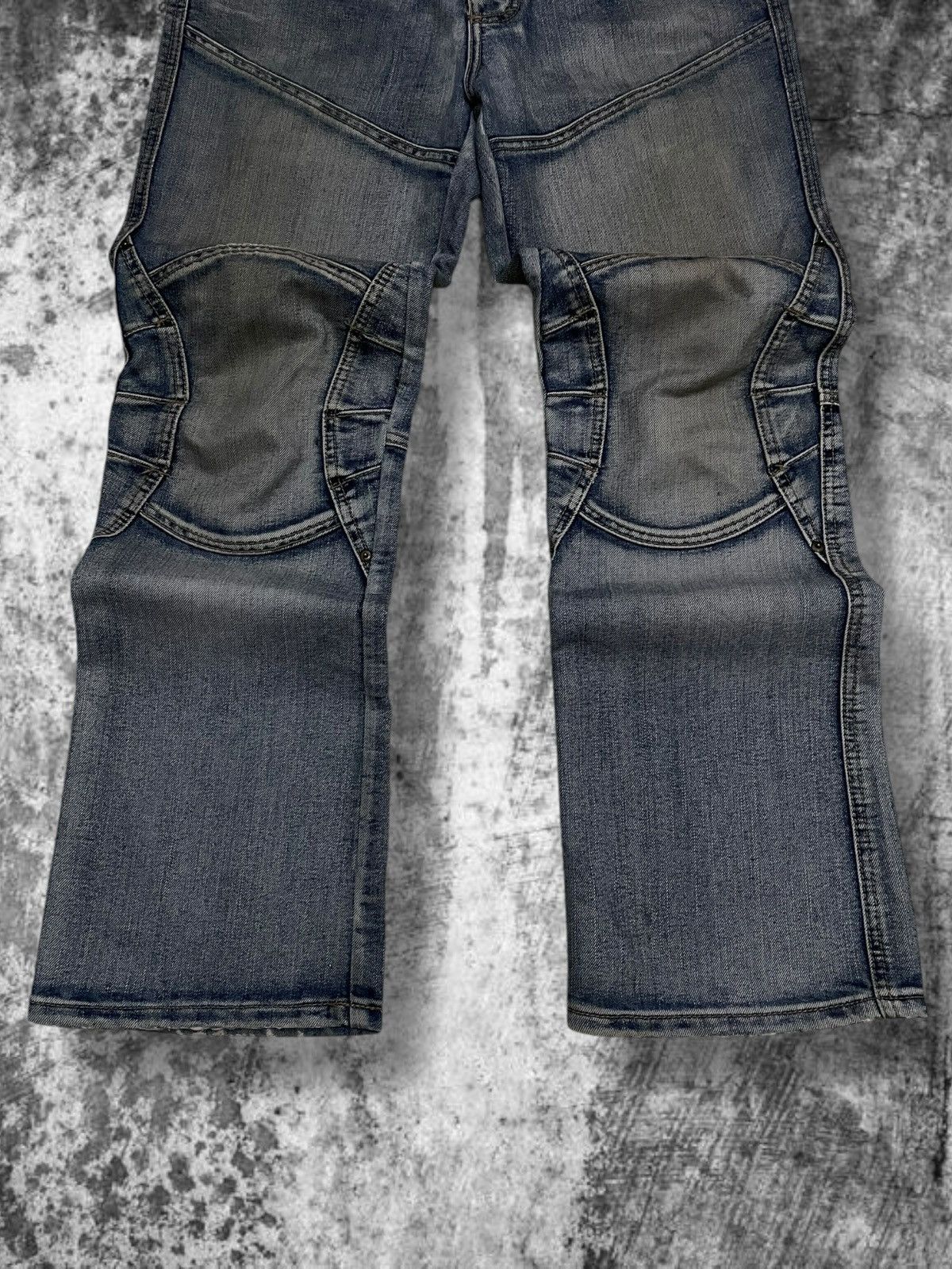 Japanese Brand Vintage 90’s Designer Southern Distressed Dirt Bikers Denim Size US 32 / EU 48 - 3 Thumbnail