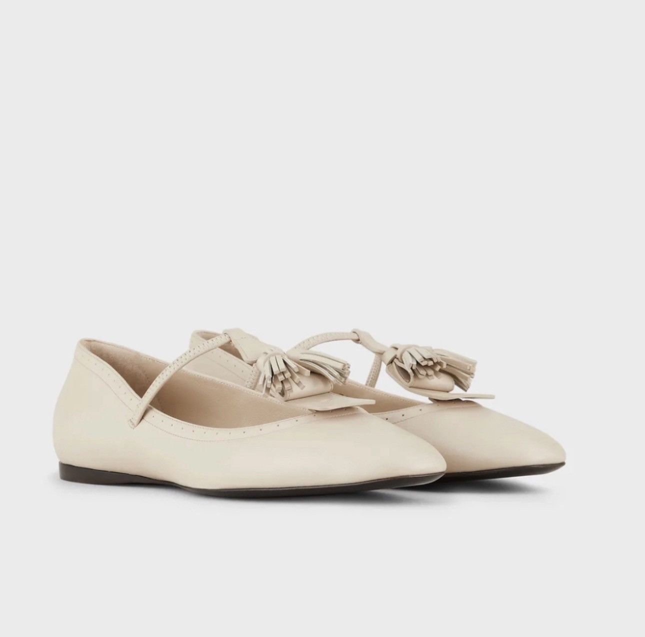 Giorgio Armani GIORGIO ARMANI Leather ballet flats Size US 8.5 / IT 38.5 - 1 Thumbnail