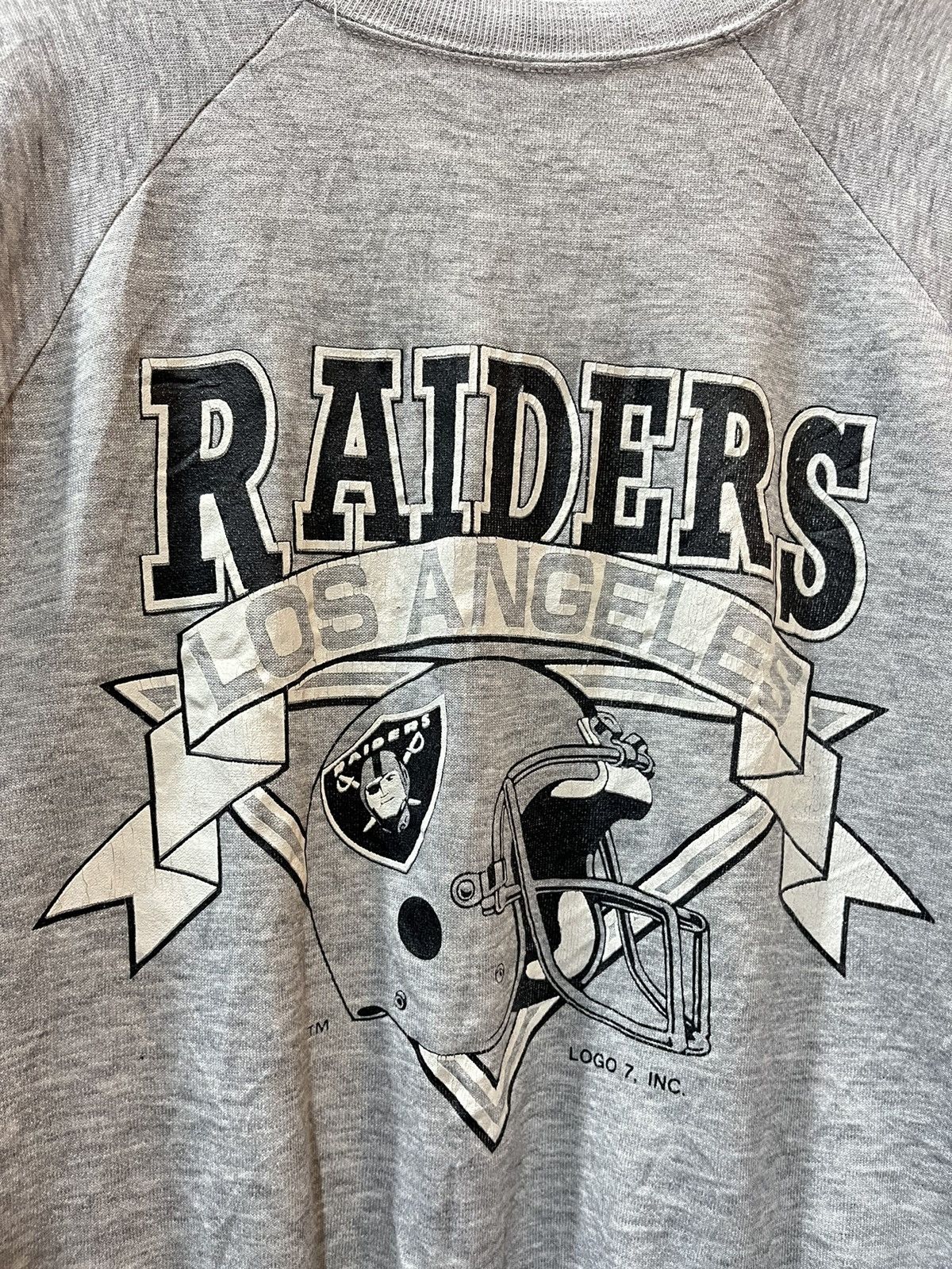 Logo 7 Los Angeles Raiders NFL Football Sweatshirt Size US M / EU 48-50 / 2 - 2 Thumbnail