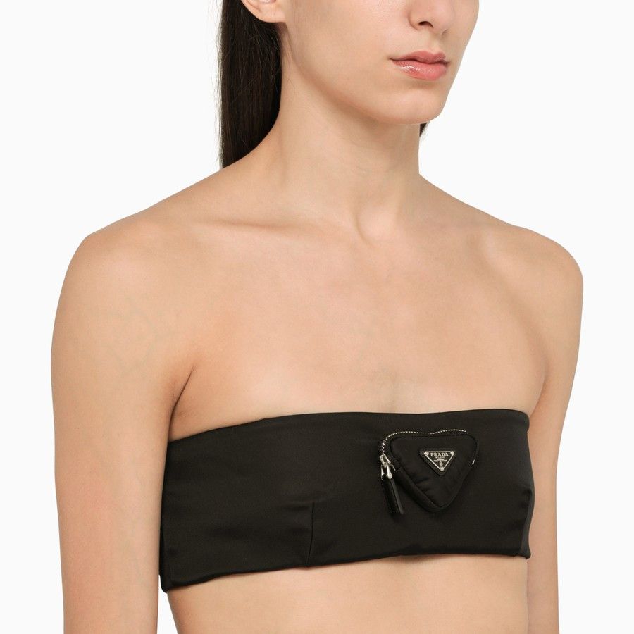 Prada o1d2blof0924 Short Top in Black Size XS / US 0-2 / IT 36-38 - 4 Thumbnail