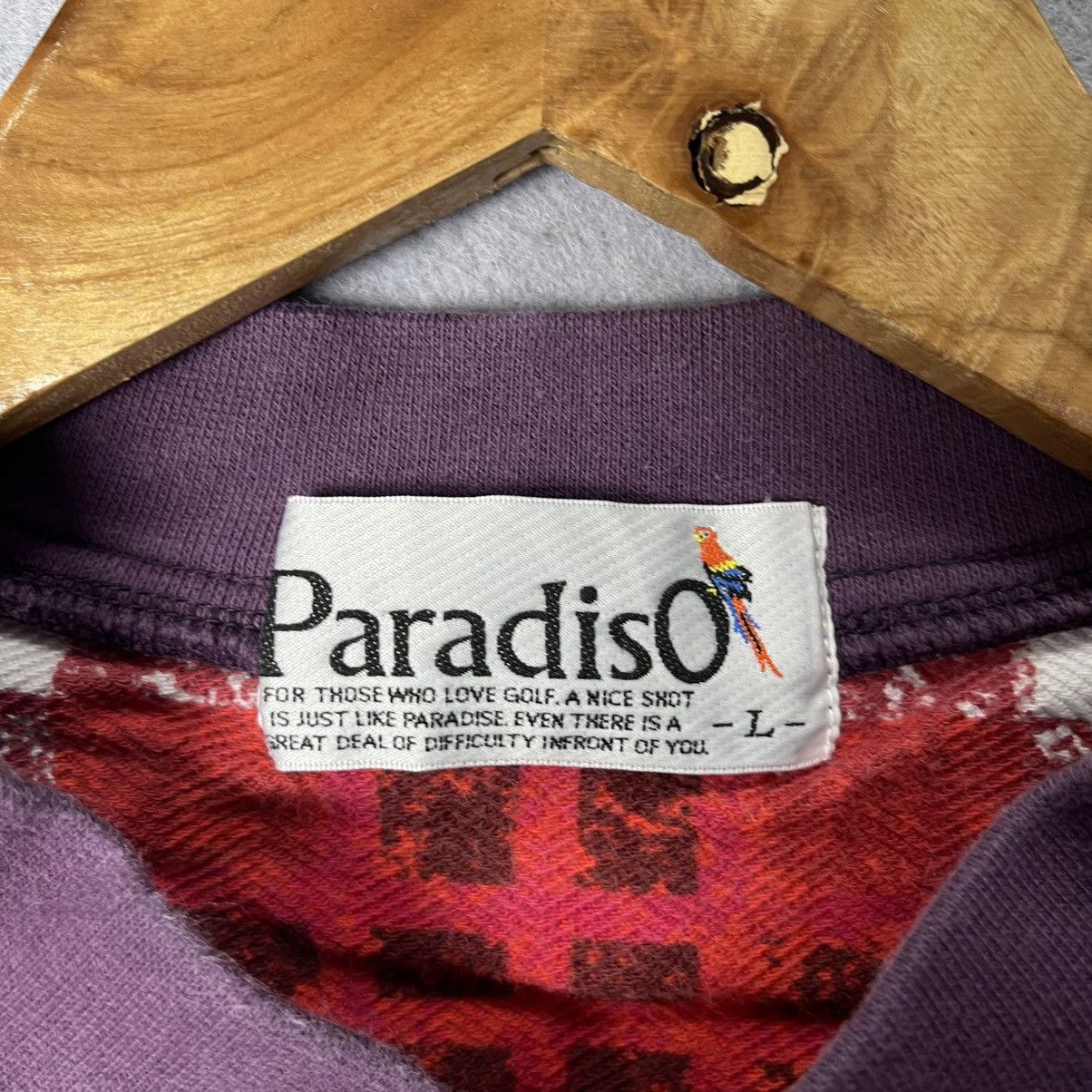 Japanese Brand Paradiso Henley Sweatshirt – Purple (Made in Japan, Size L) Size US L / EU 52-54 / 3 - 8 Thumbnail