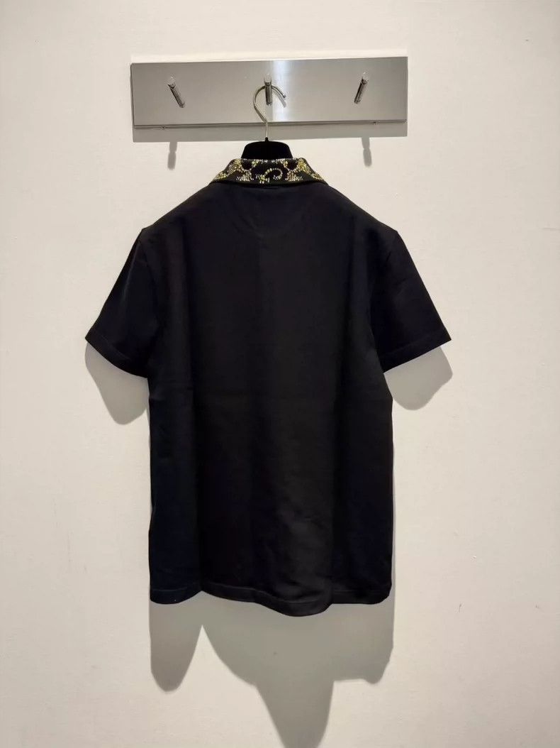 Versace Versace Gold diamond collar embroidered polo shirt Size US M / EU 48-50 / 2 - 3 Thumbnail