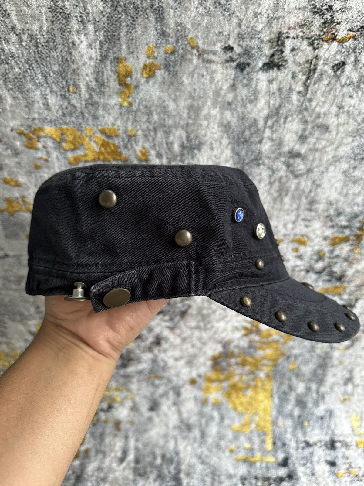 KMRii CRAZY STUDED GGPX JEWERLY GOTHIC STYLE CAP Size ONE SIZE - 5 Thumbnail