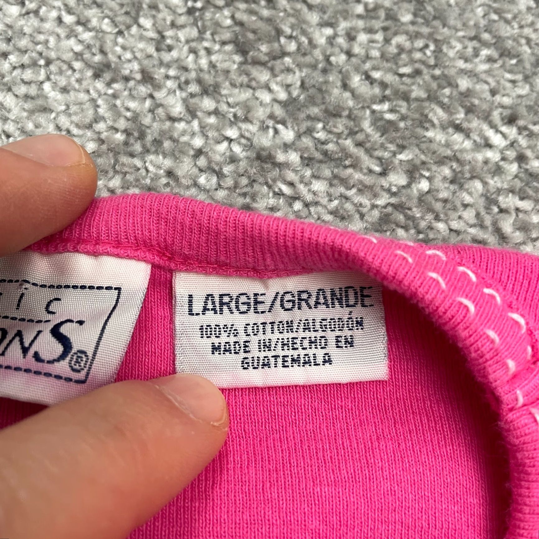 Basic Editions Basic Editions T-Shirt Womens Pink V-Neck Short Sleeve Cotton Casual Tee L Womens Pink Regular Short Sleeve Cotton Tee Size L / US 10 / IT 46 - 5 Thumbnail