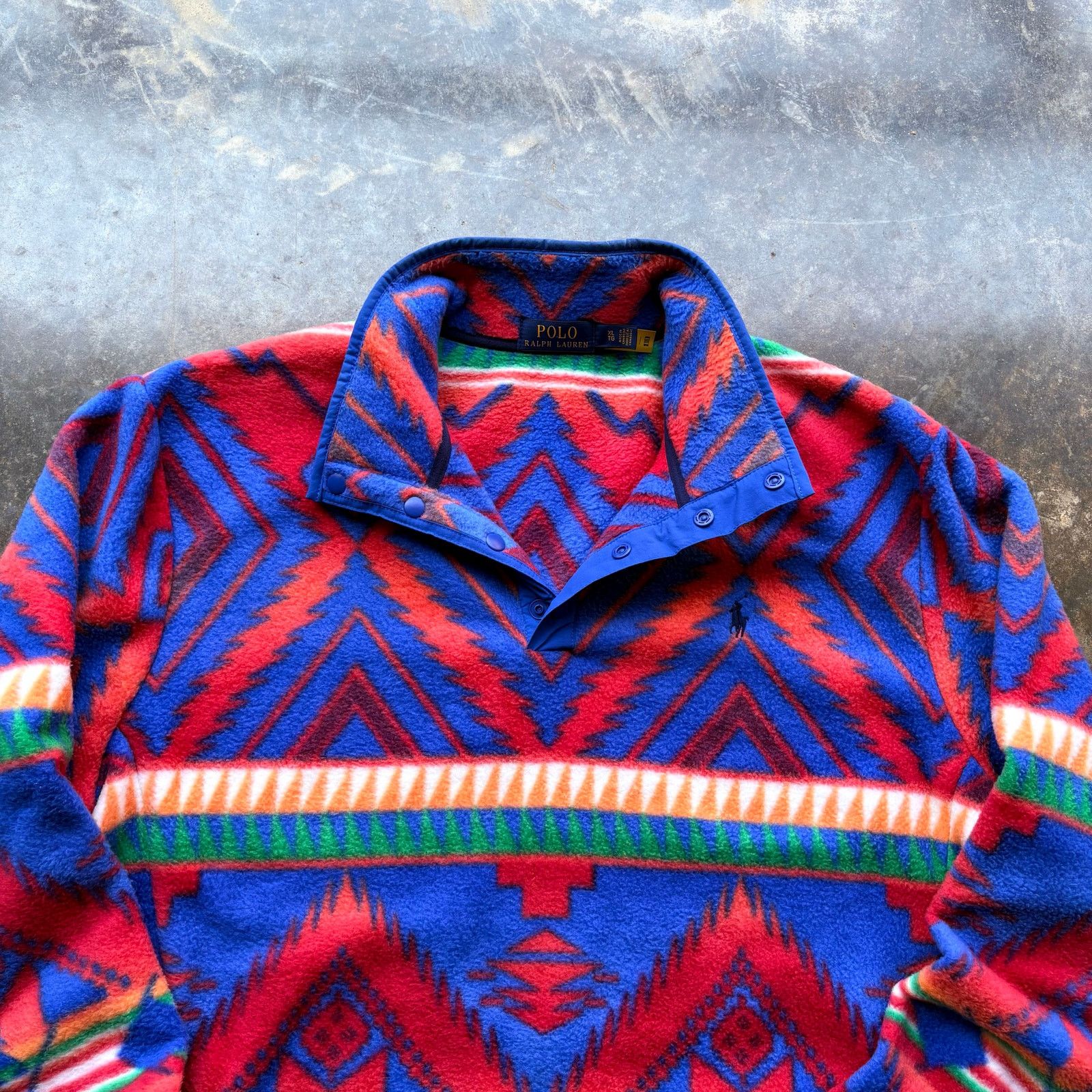 Polo Ralph Lauren Beautiful Aztec Polo Ralph Lauren Sherpa Fleece Size US XL / EU 56 / 4 - 3 Thumbnail