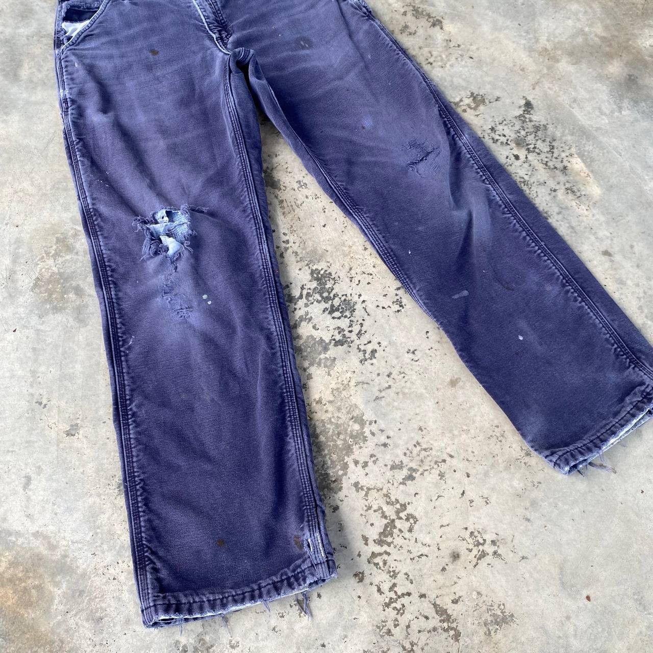 Carhartt × Vintage VINTAGE CARHARTT TRASHED Blanket Lined Dirty Carpenter Jean Size US 32 / EU 48 - 5 Thumbnail