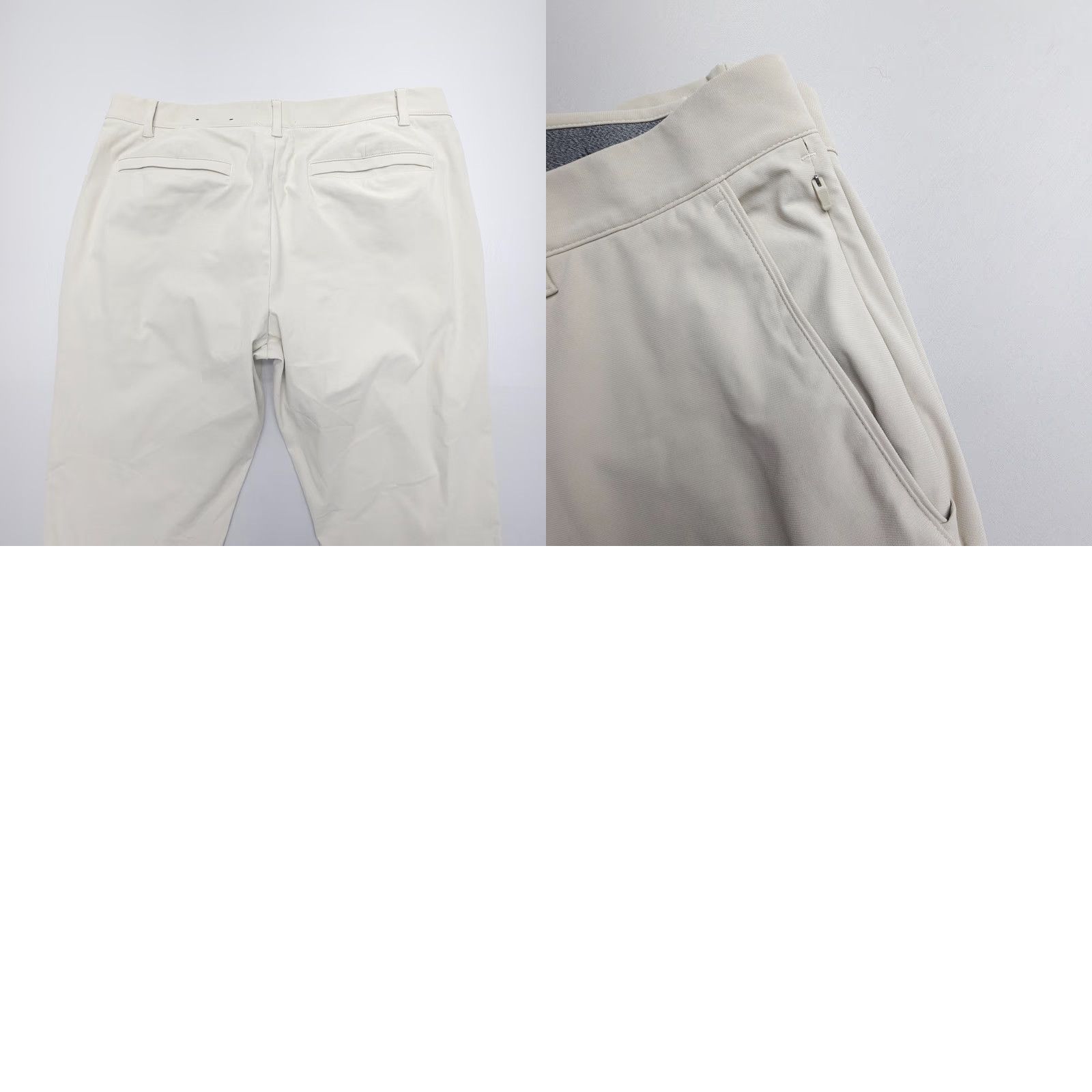 Vintage FLX Slim Chino Pants Mens 36 Ivy Ivory Stretch Polyester Golf Business Casual Size US 36 / EU 52 - 8 Thumbnail