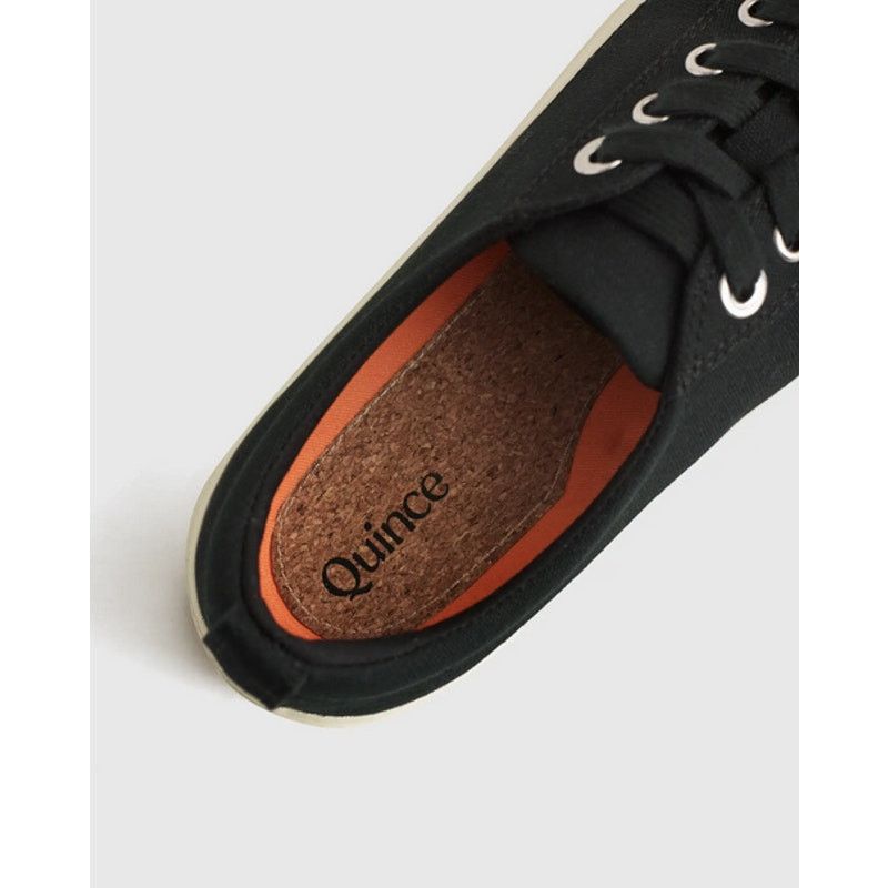 Quince Eco Cotton Canvas Everyday Sneaker Black Size 7M 8.5W NWT Size US 7 / EU 40 - 3 Thumbnail
