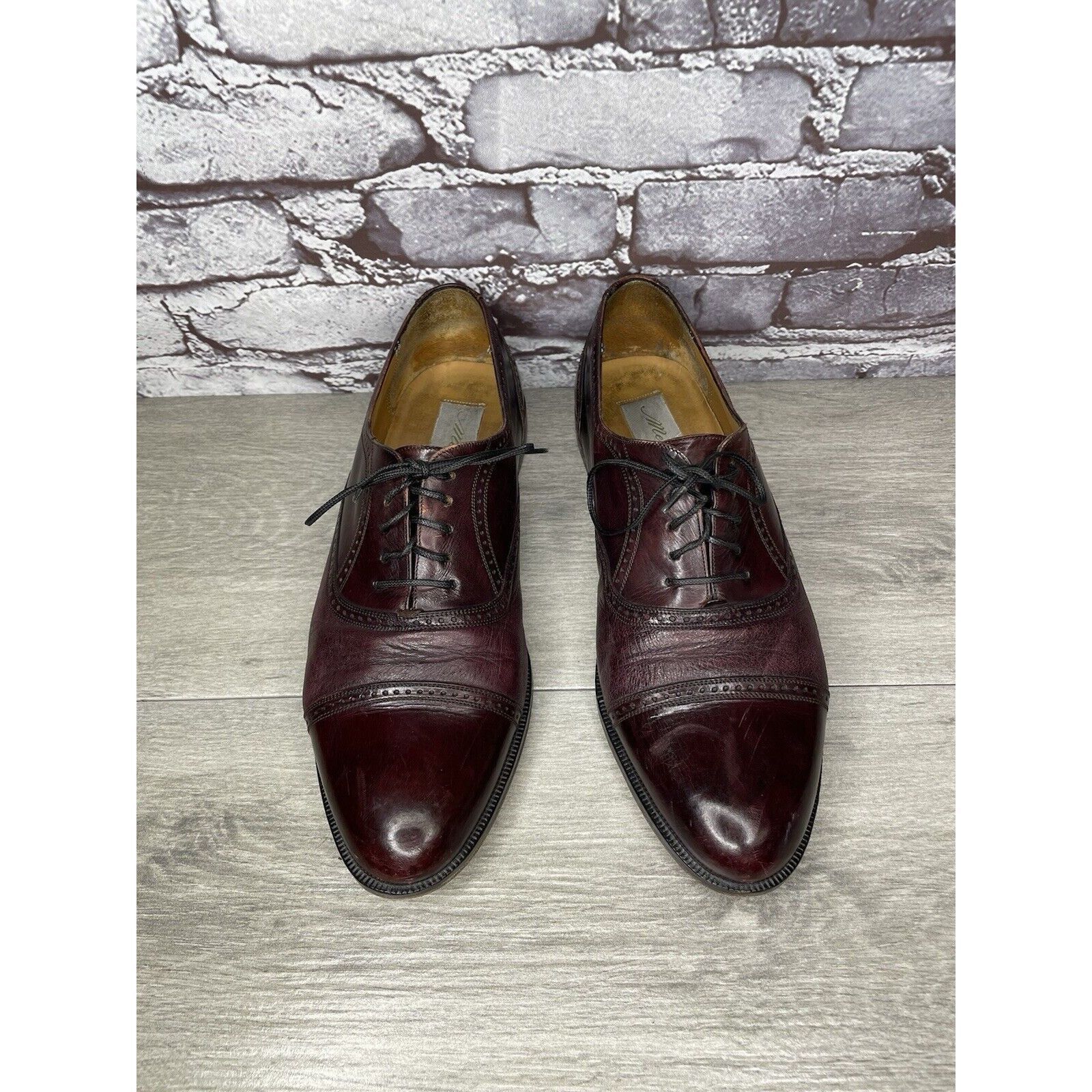 Mezlan Mezlan FLORENCE Purple Cordovan Cap Toe Oxford Dress Shoes M Size US 9.5 / EU 42-43 - 23 Thumbnail