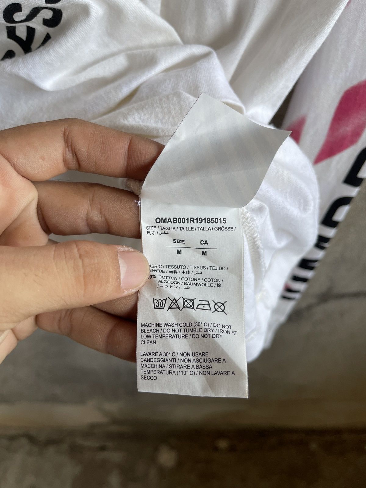 Off-White AW19🔥OFF WHITE✖️VIRGIL ABLOH🔥White Diag Stencil L/S Tshirt Size US M / EU 48-50 / 2 - 11 Thumbnail