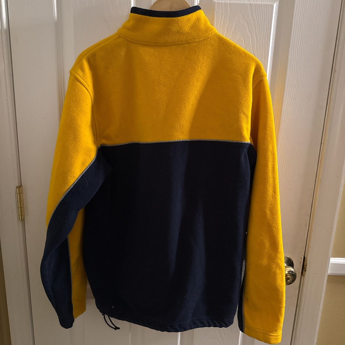 Old Navy Vintage Y2K Old Navy Yellow and Navy Blue Quarter Zip Size US L / EU 52-54 / 3 - 3 Thumbnail